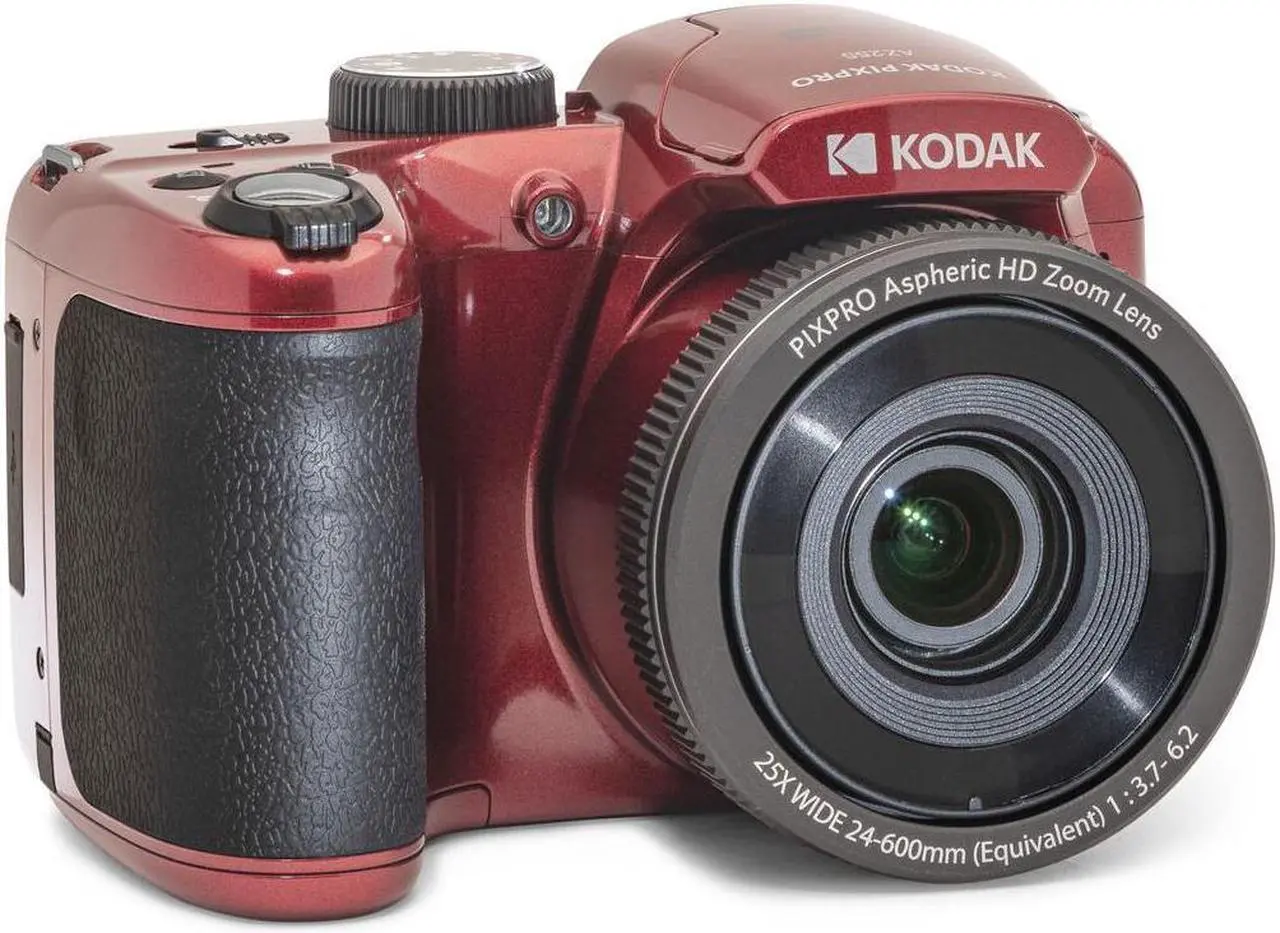 Alt view image 10 of 15 - Kodak PIXPRO AZ255 Astro Zoom 16MP Digital Camera (Red)