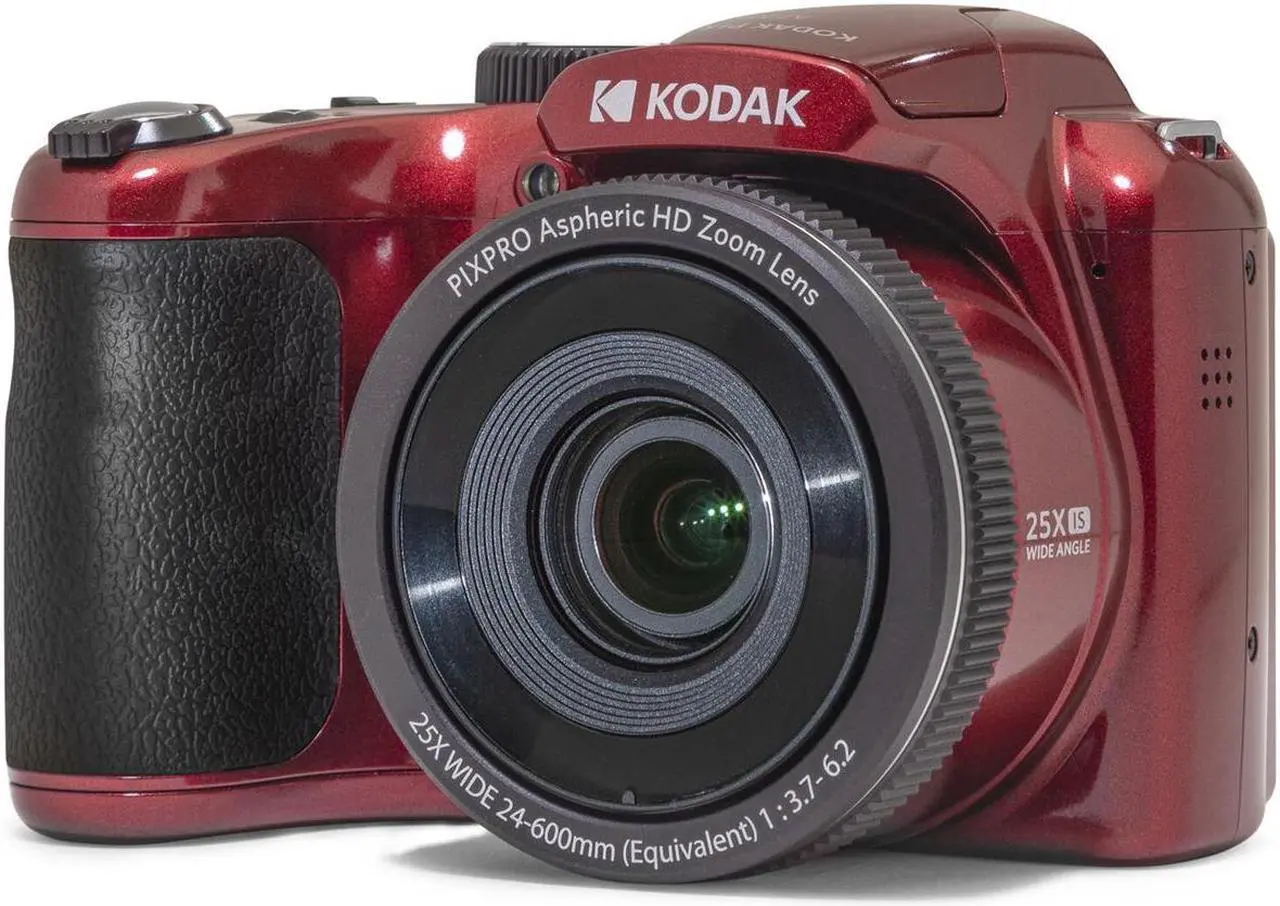 Alt view image 11 of 15 - Kodak PIXPRO AZ255 Astro Zoom 16MP Digital Camera (Red)