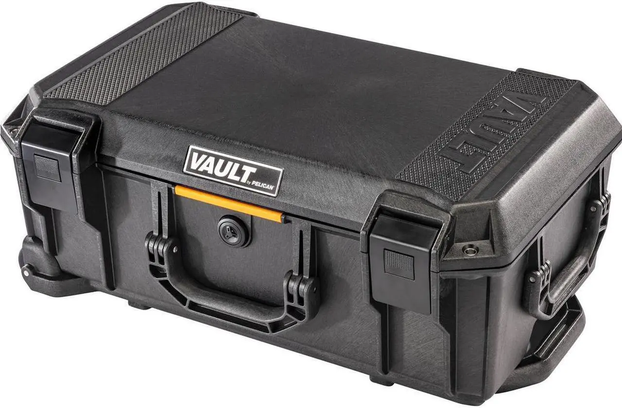 Alt view image 7 of 8 - Pelican V525 Vault Rolling Case with Padded Dividers, Black #VCV525-0040-BLK