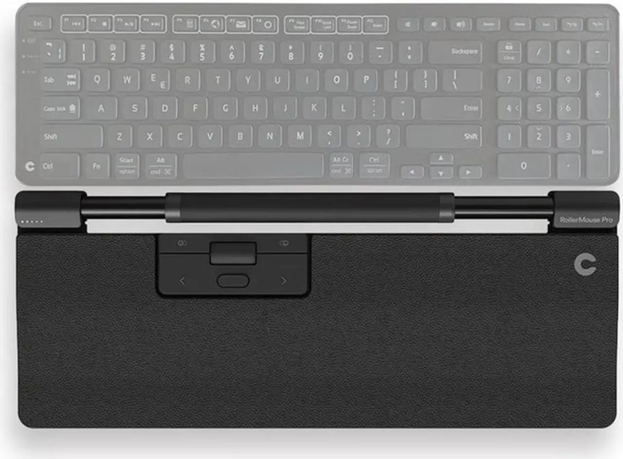 Main image of Contour Design Wired RollerMouse Pro with Vegan Leather Wrist Rest #CDRMPRO20210