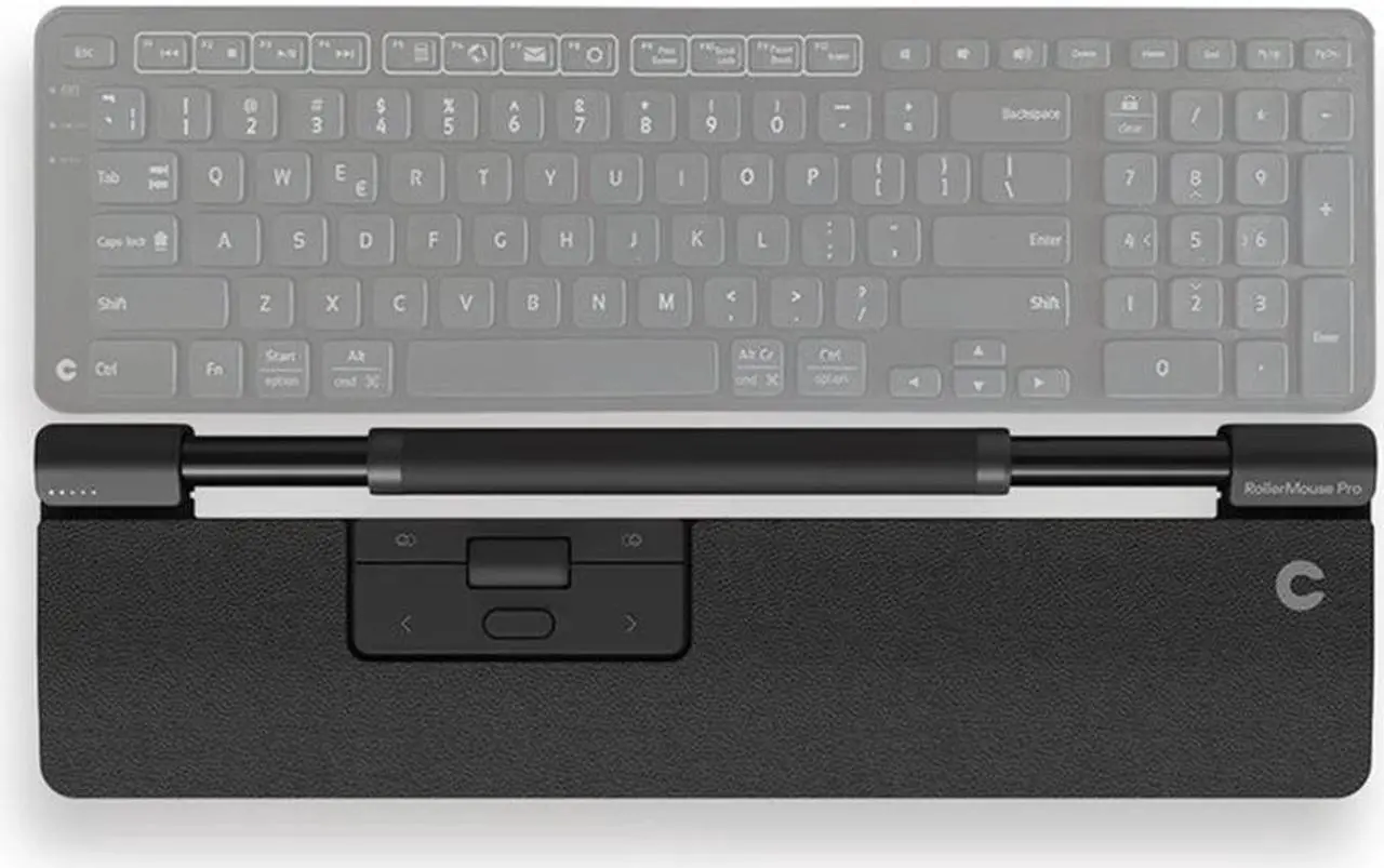Alt view image 3 of 6 - Contour Design Wired RollerMouse Pro with Vegan Leather Wrist Rest #CDRMPRO20210