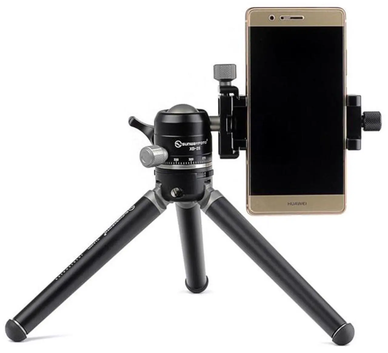 Alt view image 2 of 8 - SunwayFoto CPC-02 Mobile Phone Clamp with Tripod Mount and Arca Dovetail