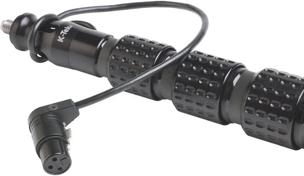 Alt view image 3 of 5 - K-Tek KP12CCR 12' KlassicPro Graphite Boompole with XLR Coiled Cable & Side Exit