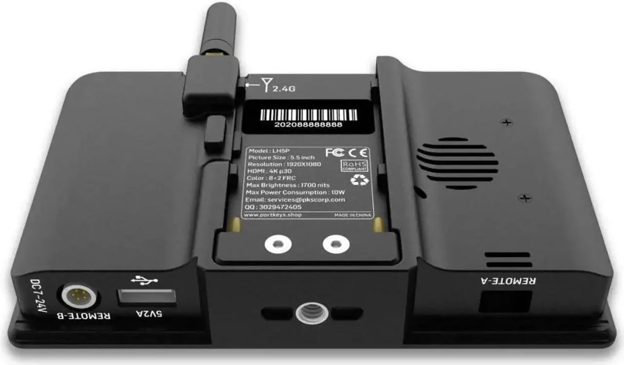 Alt view image 5 of 7 - Portkeys LH5P 5.5" Full HD Touchscreen Monitor with Camera Control for Panasonic