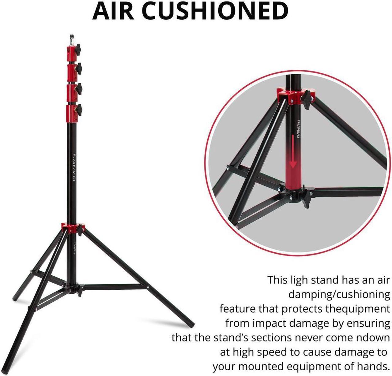 Alt view image 6 of 6 - Westcott FJ400/200 2-Light Portable Portrait Flash Kit, w/Light Stands, Red/9.5'