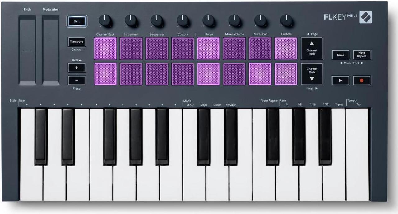 Alt view image 18 of 19 - Novation FLkey Mini USB MIDI Keyboard Controller for FL Studio (25-Mini Keys)