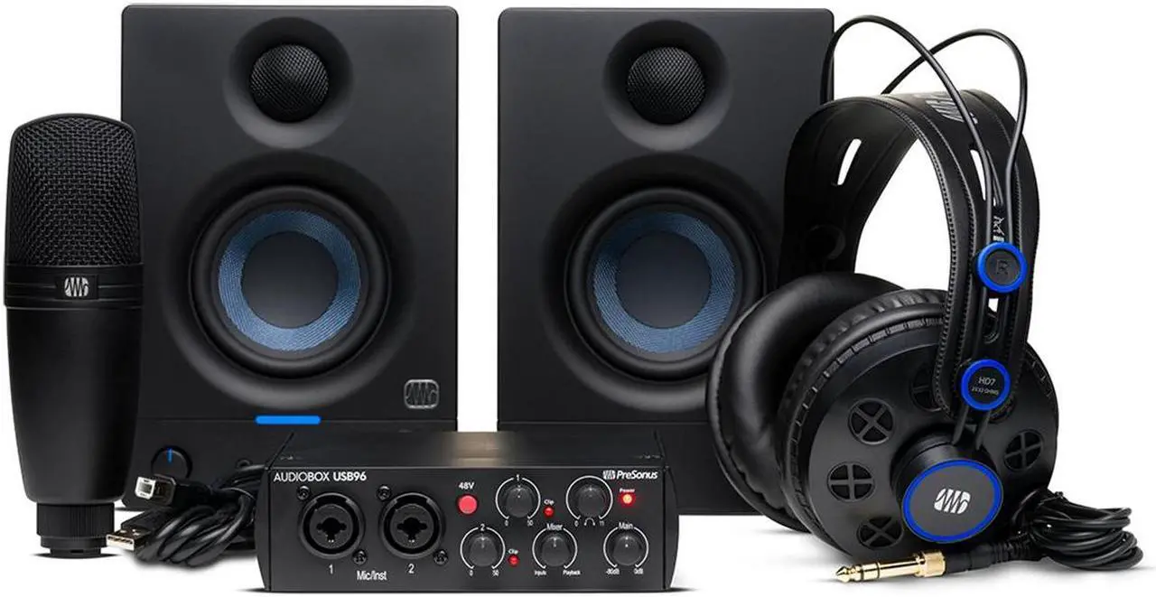 Alt view image 2 of 14 - PreSonus AudioBox USB 96 Complete Hardware/Software Recording Bundle