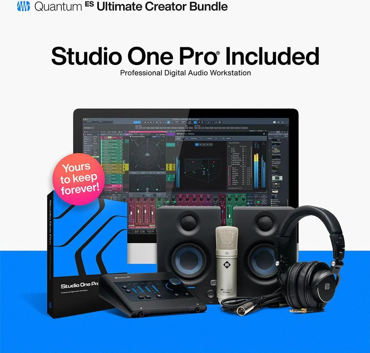 Alt view image 9 of 20 - PreSonus Quantum ES Ultimate Hardware/Software Recording Bundle