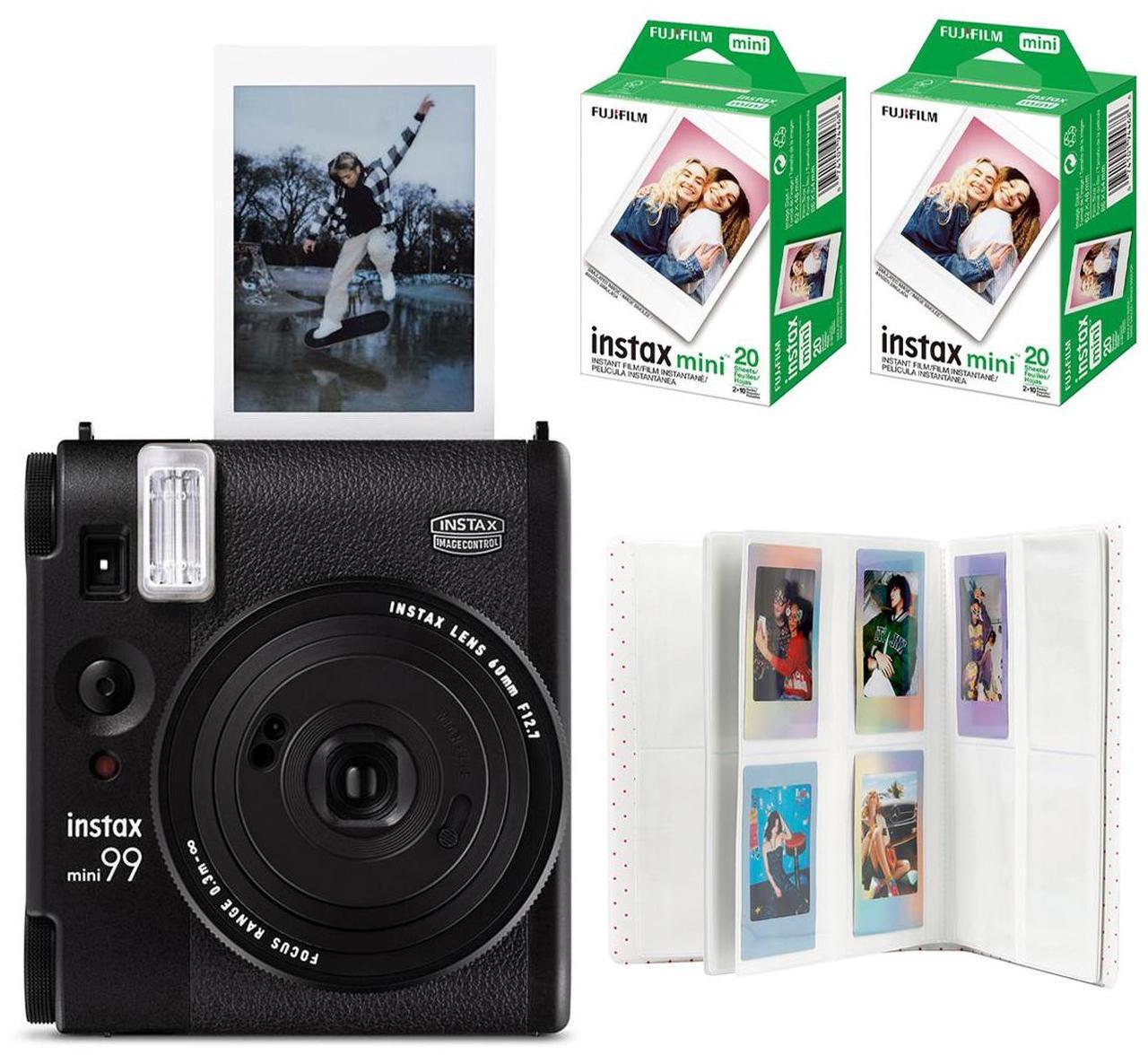 Main image of Fujifilm Instax Mini 99 Film Camera, Matte Black, w/2x Film Pack and Photo Album