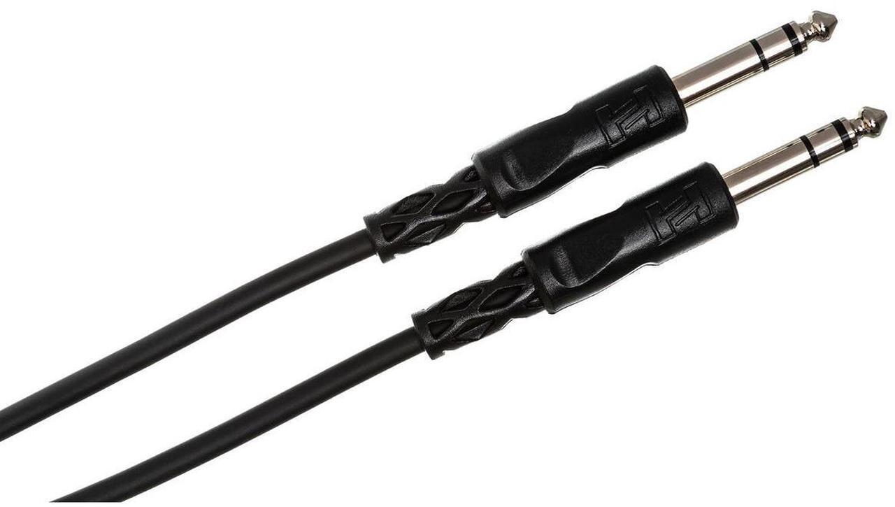 Alt view image 3 of 5 - Hosa Technology 2x Stereo 1/4" Male Phone to 1/4" Male Phone TRS Cable, 15'