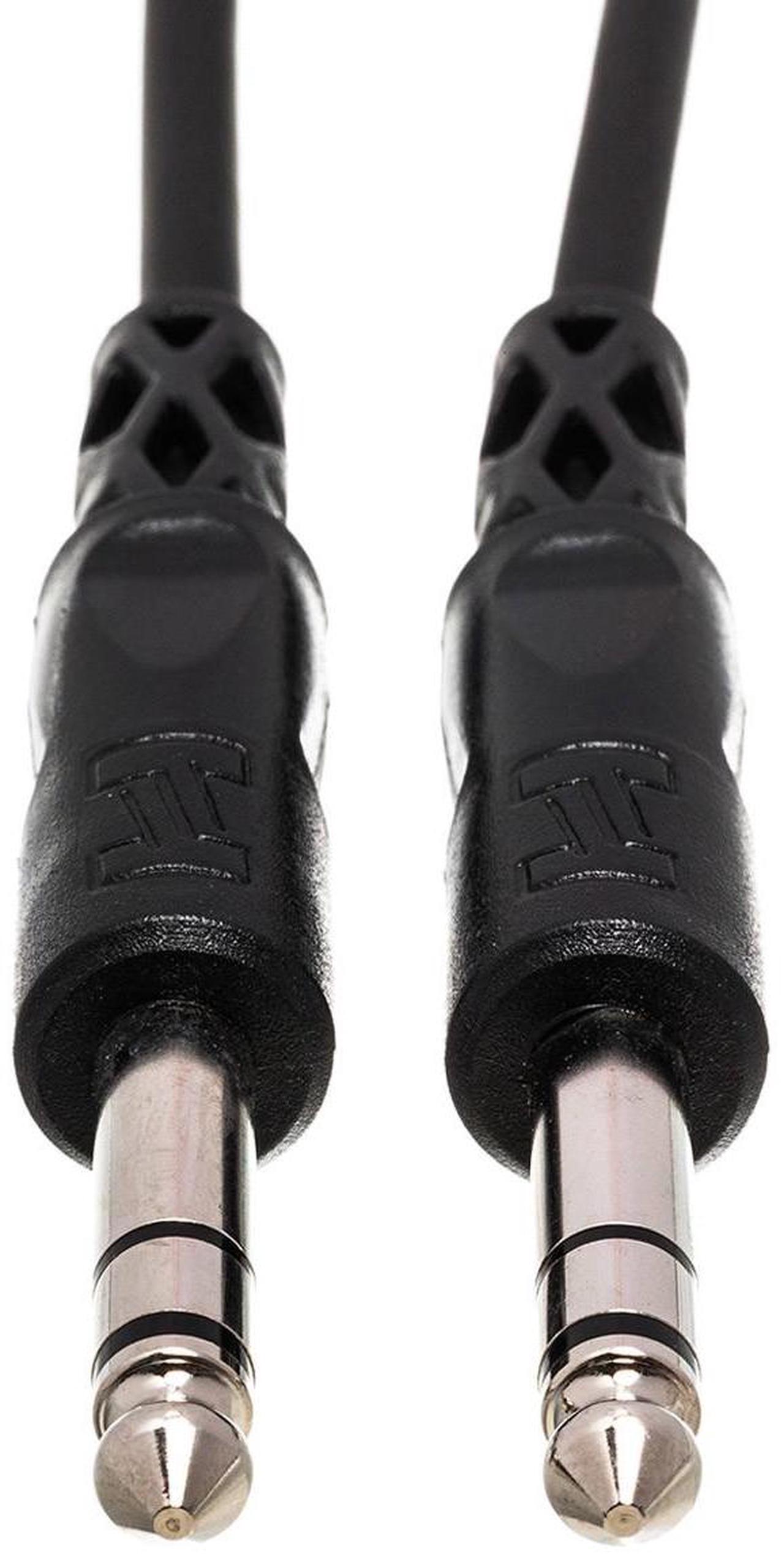 Alt view image 5 of 5 - Hosa Technology 2x Stereo 1/4" Male Phone to 1/4" Male Phone TRS Cable, 15'