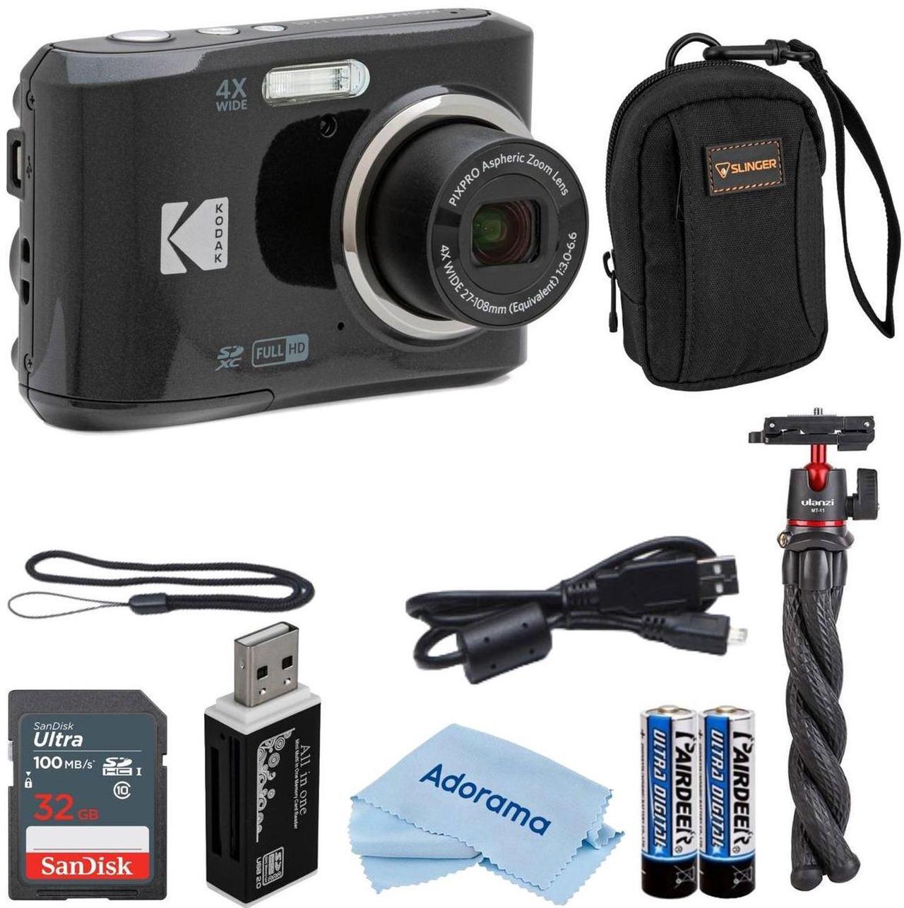 Main image of Kodak PIXPRO FZ45 Friendly Zoom 16MP FHD Digital Camera,Black, w/32GB Card & Bag