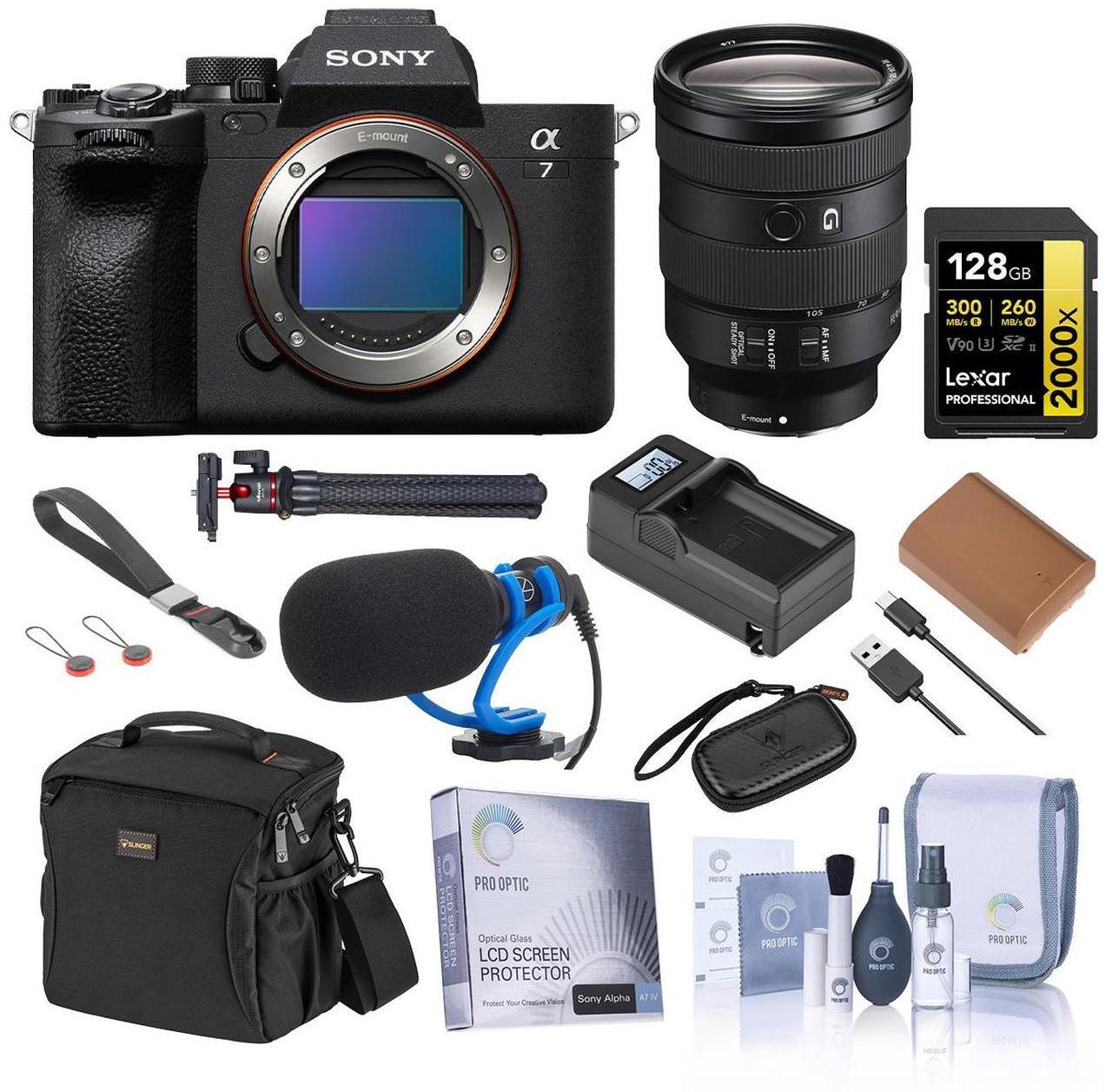 Main image of Sony Alpha a7 IV Camera with FE 24-105mm f/4 G OSS Lens, with Accessories Kit