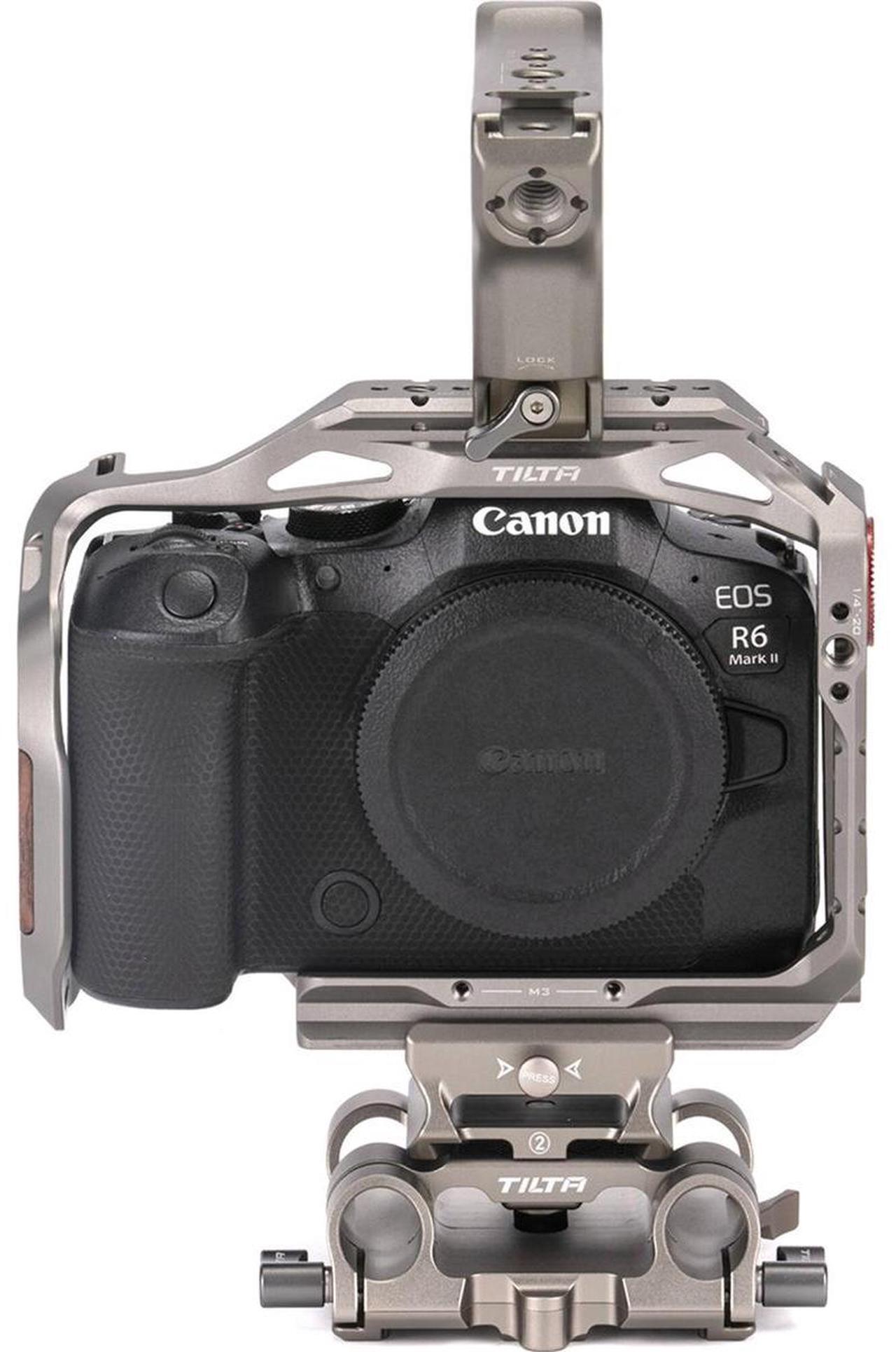 Alt view image 3 of 4 - Tilta Tilta Basic Cage Kit for Canon R6 Mark II, Titanium Gray #TA-T45-A-TG