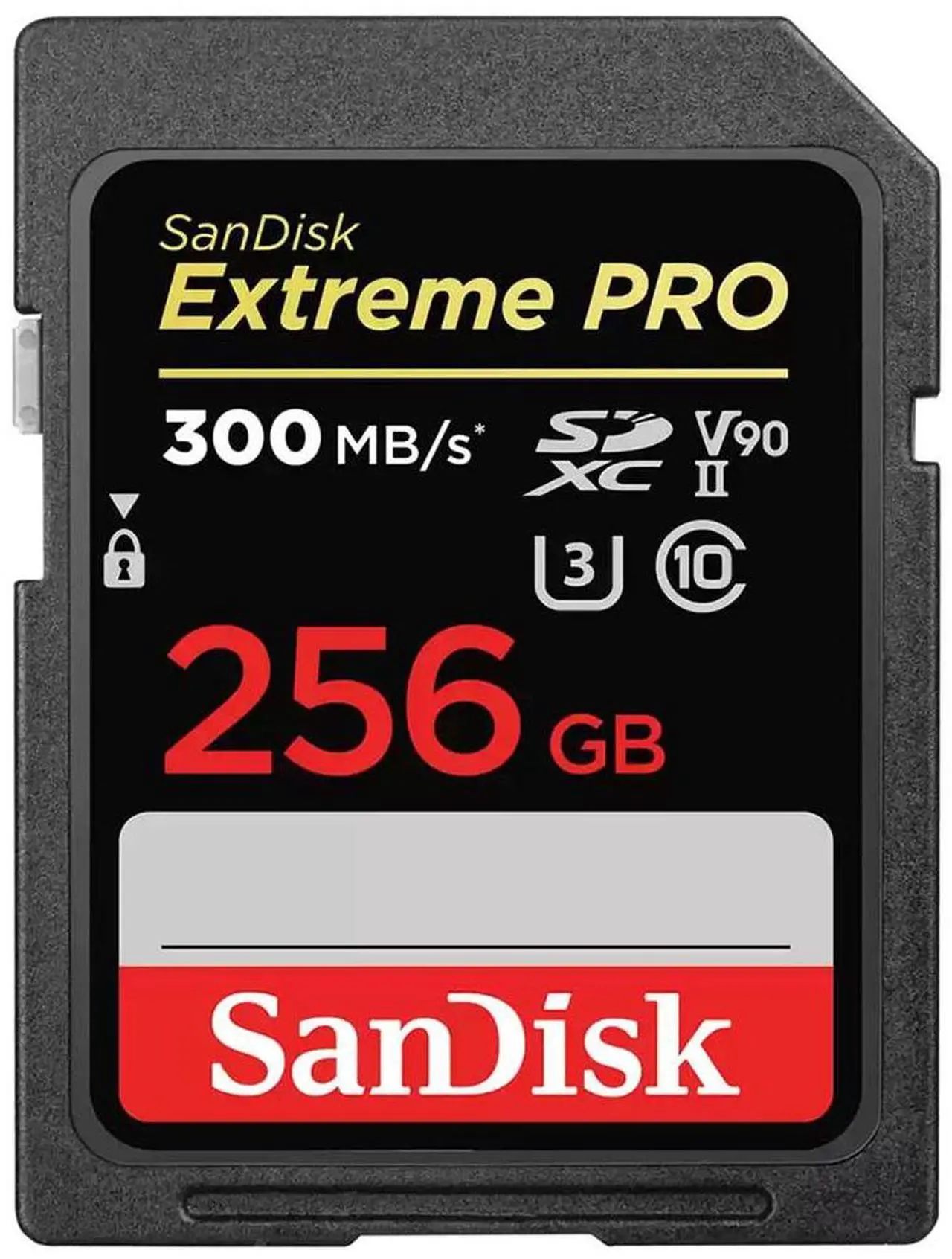 Main image of SanDisk Extreme PRO 256GB SDXC UHS-II Card, Up to 300MB/s Read and 300MB/s Write speeds, V90, 8K