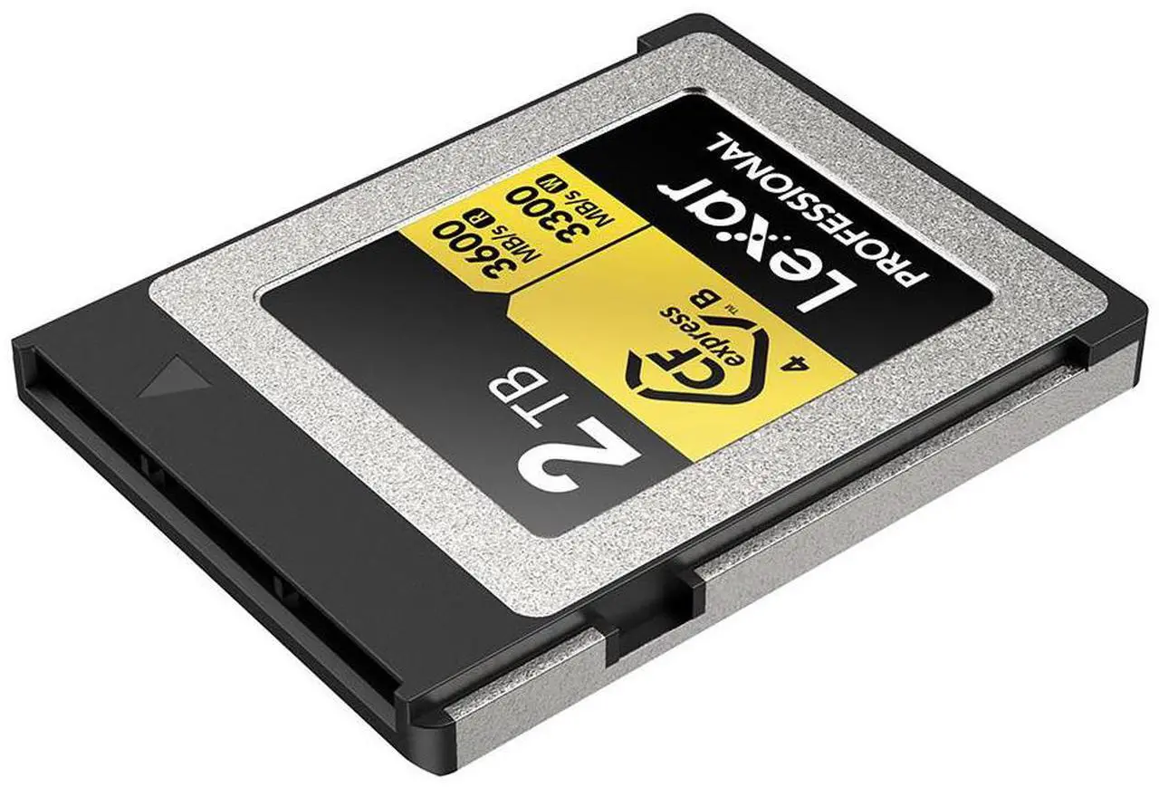 Alt view image 4 of 7 - Lexar 2TB Professional GOLD CFexpress - 4.0 Type B Card    LCXEXP4002T-RNENG