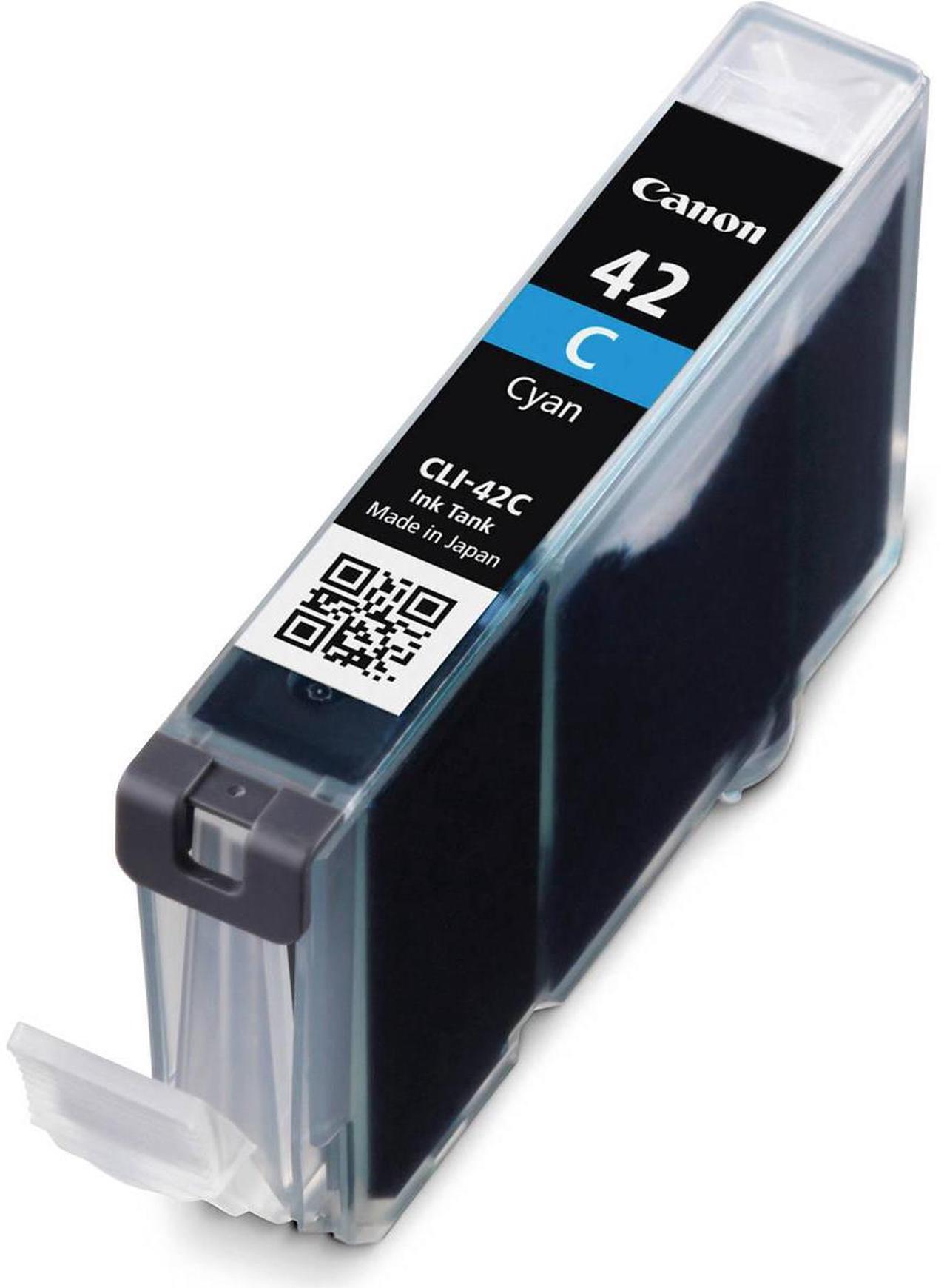 Alt view image 3 of 3 - Canon CLI-42 Cyan Ink Cartridge for Pixma PRO-100 Inkjet Photo Printer, 2-Pack