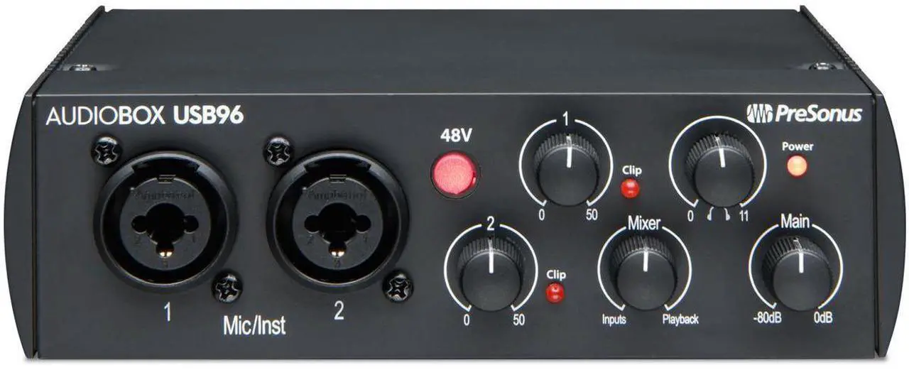 Alt view image 2 of 20 - PreSonus AudioBox 96 USB 2.0 Audio Recording Interface