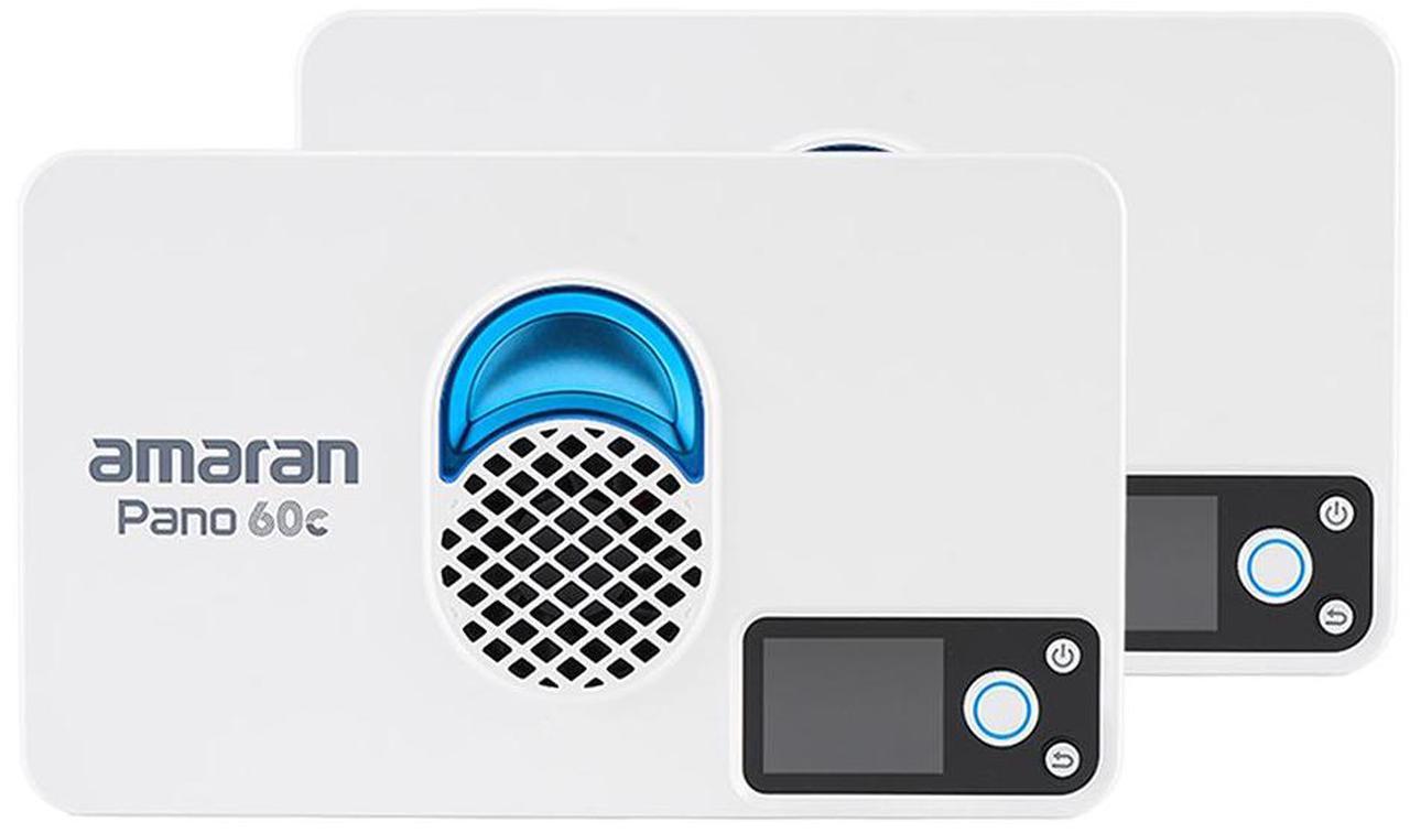 Alt view image 5 of 7 - amaran Pano 60c 60W RGBWW LED 2-Light Panel Kit, White #MP01000096