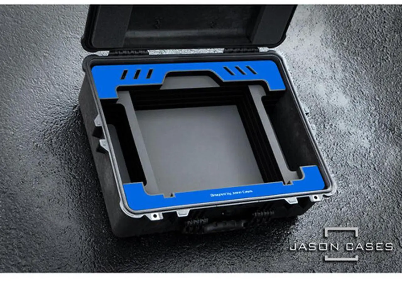 Alt view image 3 of 4 - Jason Cases Hard Case with Foam for SmallHD Cine 18" Monitor, Blue Overlay