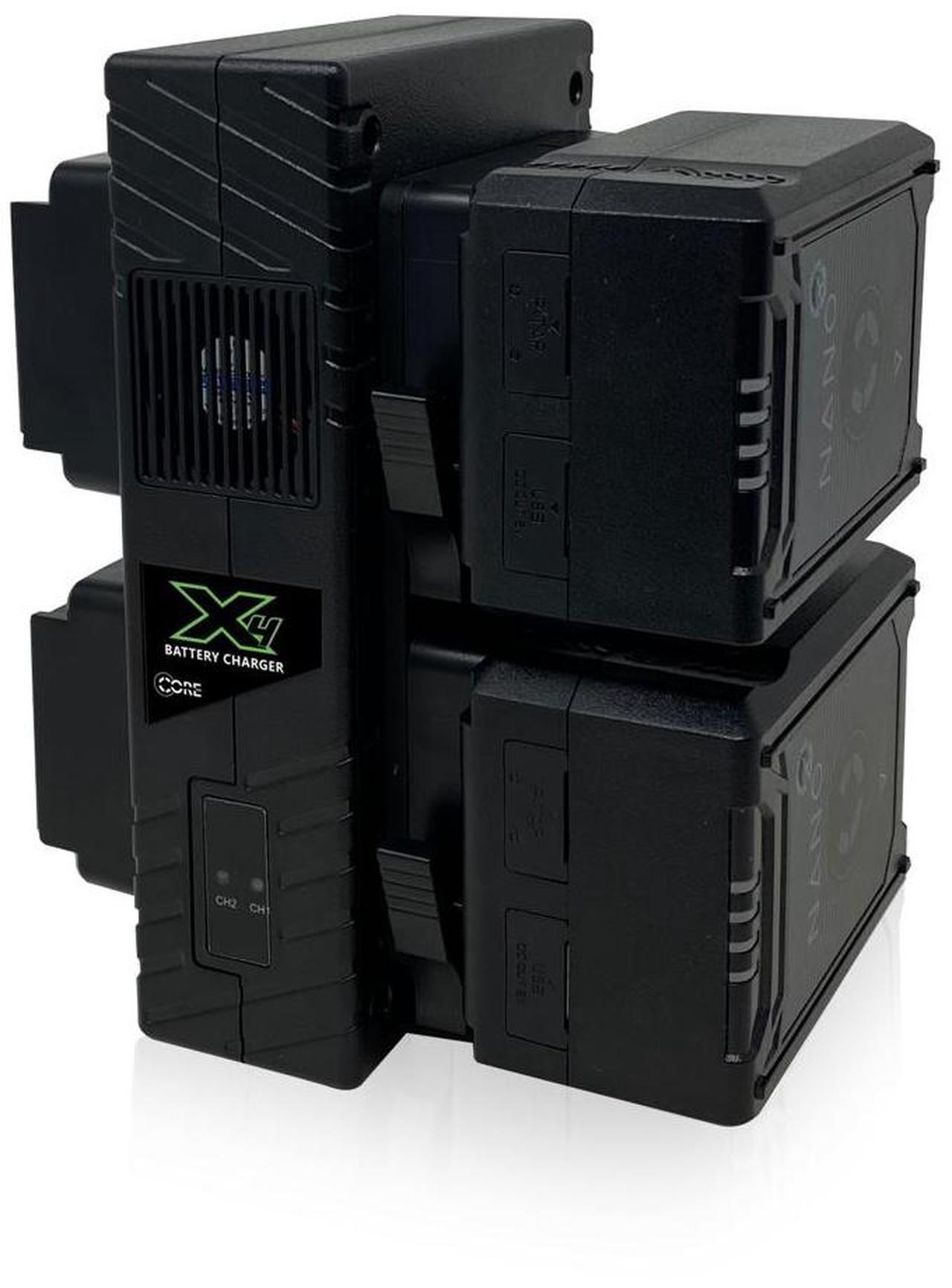 Alt view image 3 of 6 - Core SWX GP-X4S V-Mount Quad Charger for Micro Style Battery Pack