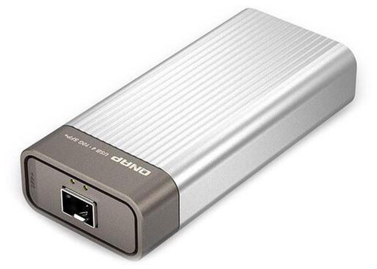 Alt view image 2 of 5 - QNAP QNA-UC10G1SF USB 4 Type-C to 10GbE SFP+ Network Adapter