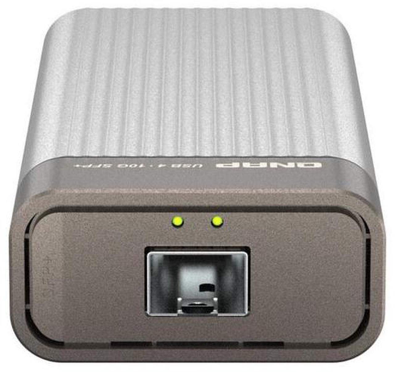 Alt view image 3 of 5 - QNAP QNA-UC10G1SF USB 4 Type-C to 10GbE SFP+ Network Adapter