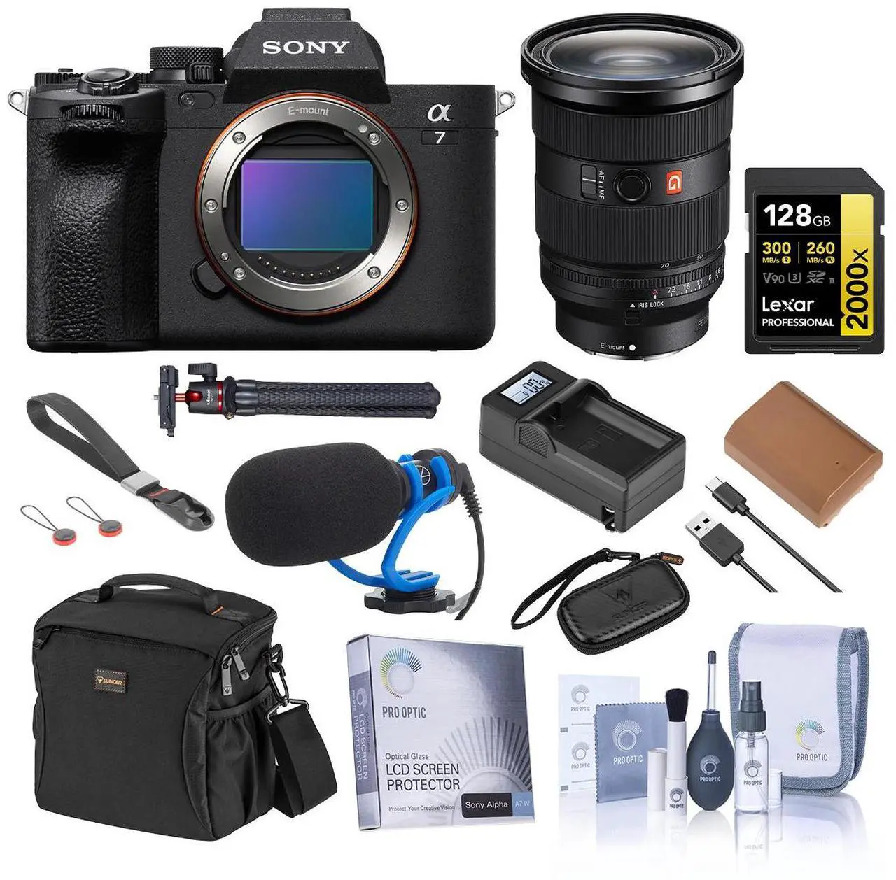 Main image of Sony Alpha a7 IV Camera with FE 24-70mm f/2.8 GM II Lens, with Accessories Kit