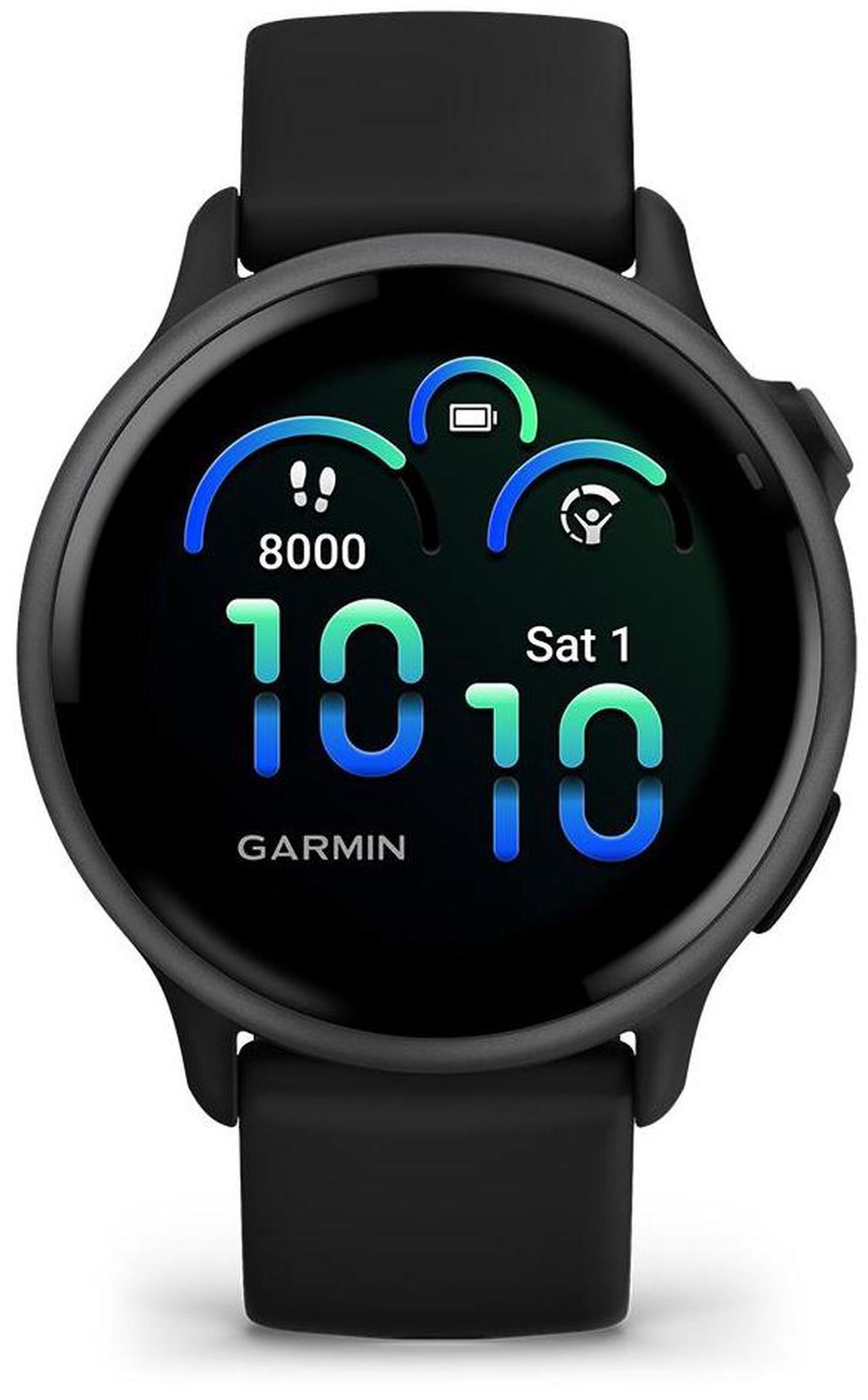 Alt view image 4 of 9 - Garmin vívoactive® 6, Health and Fitness GPS Smartwatch, AMOLED Display, Up to 11 Days of Battery, Slate with Black Band