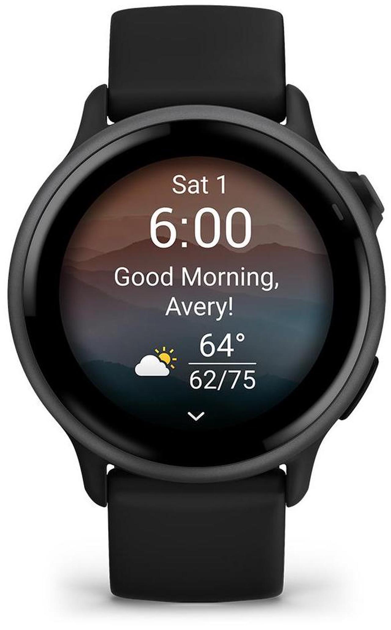 Alt view image 5 of 9 - Garmin vívoactive® 6, Health and Fitness GPS Smartwatch, AMOLED Display, Up to 11 Days of Battery, Slate with Black Band