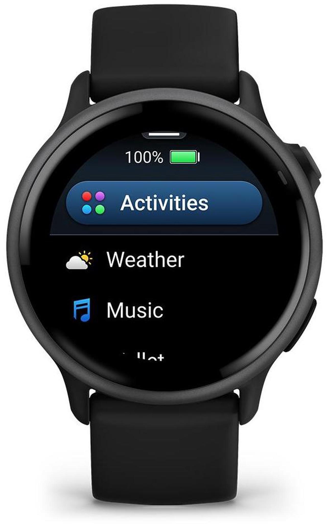 Alt view image 7 of 9 - Garmin vívoactive® 6, Health and Fitness GPS Smartwatch, AMOLED Display, Up to 11 Days of Battery, Slate with Black Band