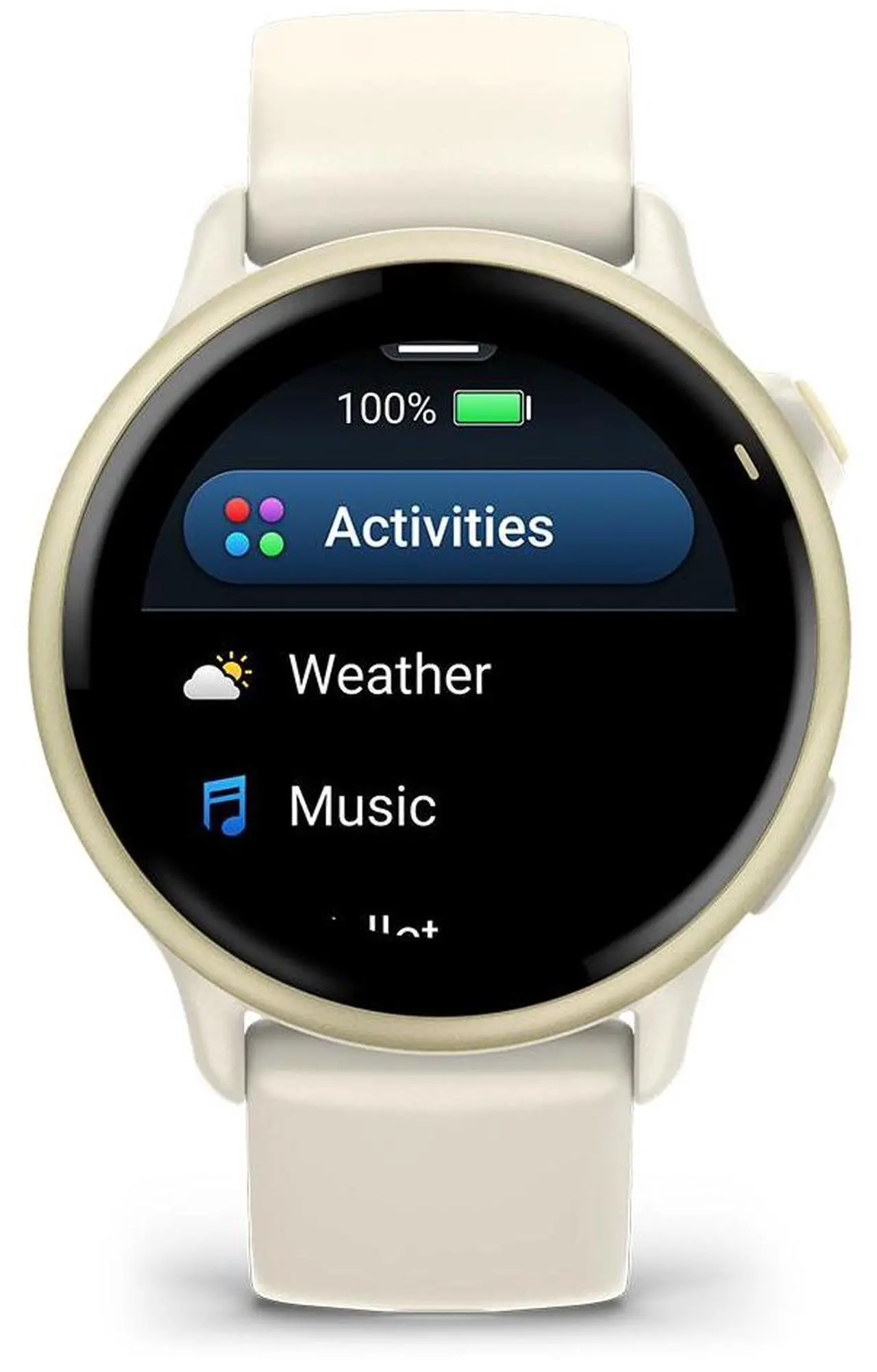 Alt view image 5 of 9 - Garmin vívoactive® 6, Health and Fitness GPS Smartwatch, AMOLED Display, Up to 11 Days of Battery, Lunar Gold with Bone Band