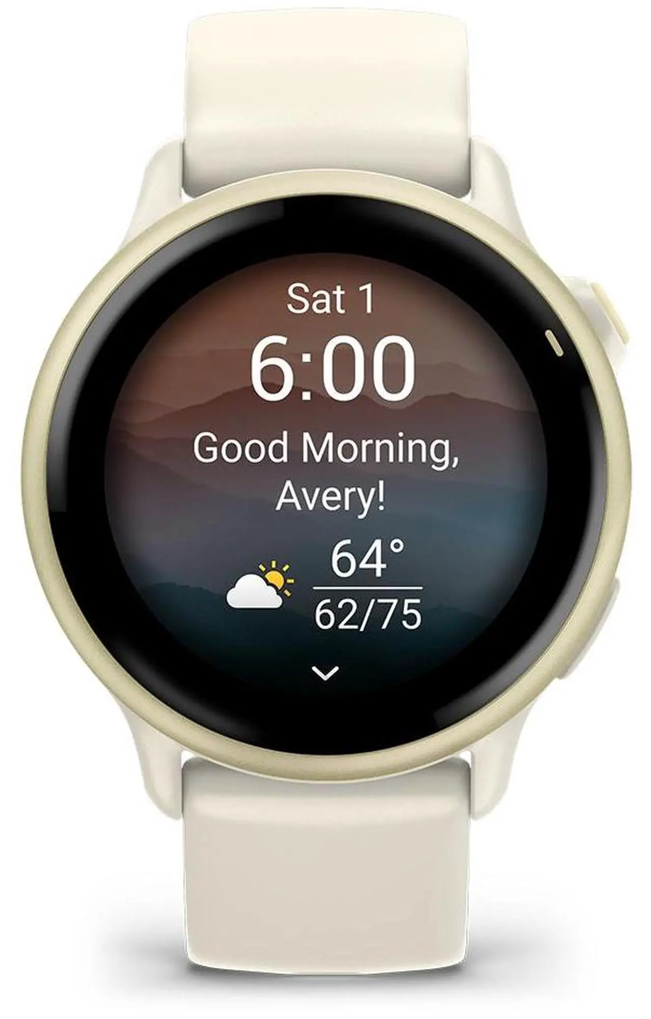 Alt view image 6 of 9 - Garmin vívoactive® 6, Health and Fitness GPS Smartwatch, AMOLED Display, Up to 11 Days of Battery, Lunar Gold with Bone Band