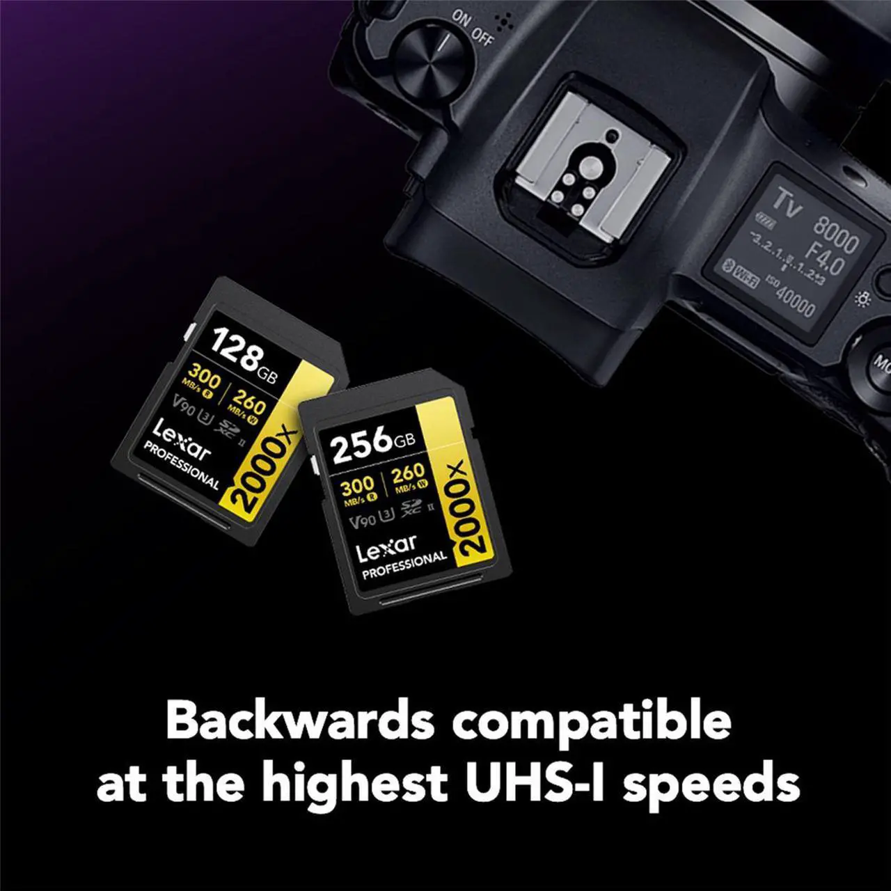 Alt view image 7 of 8 - Lexar LSD2000128G-B2NNU Professional Sdxc Memory Card 2000x 128gb Class 10 V90 Uhs-ii U3 W/o Reader R300/w260mbs