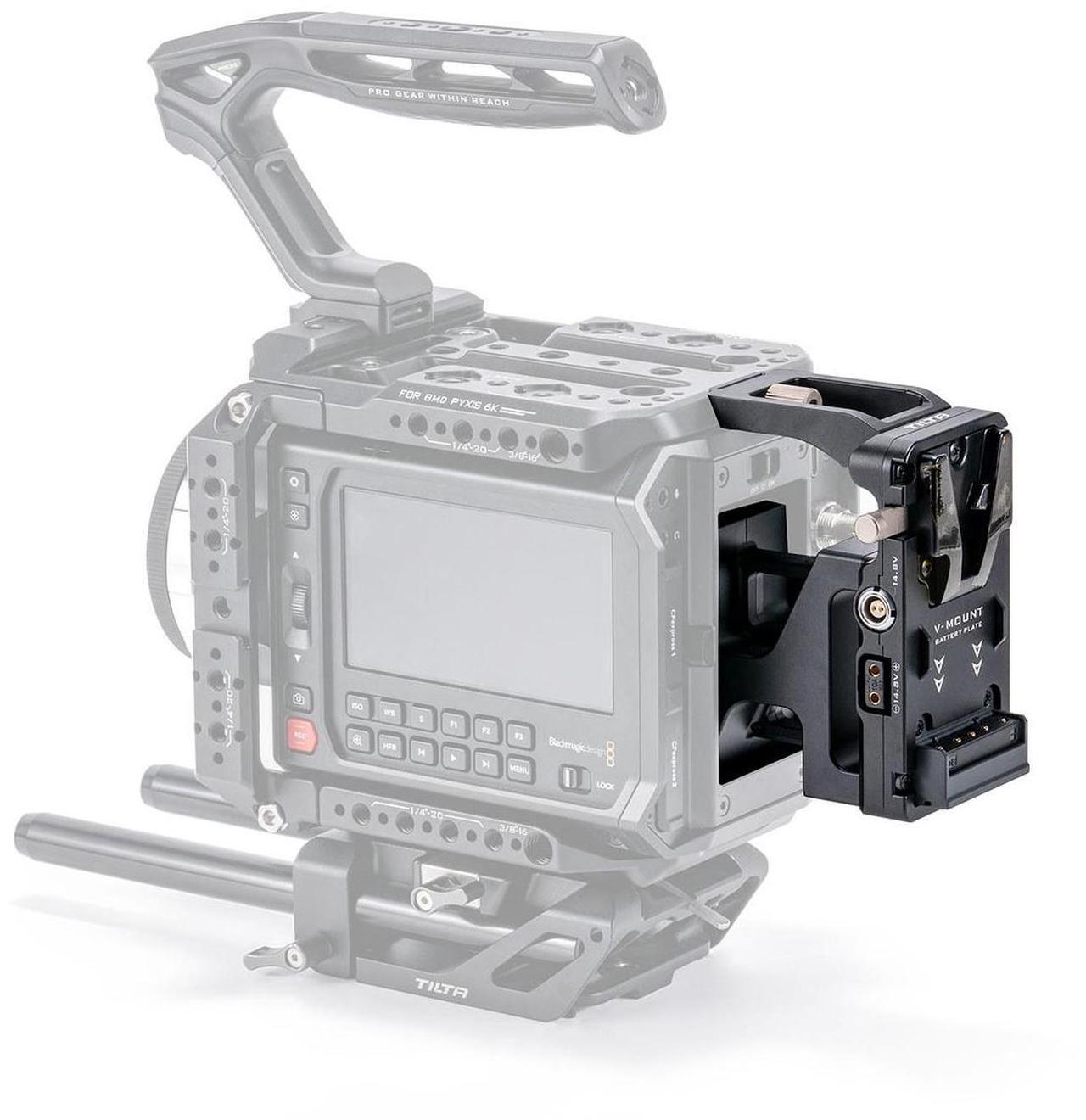 Alt view image 4 of 7 - Tilta Camera Cage Pro Kit for Blackmagic Design PYXIS 6K Cinema Camera, V-Mount