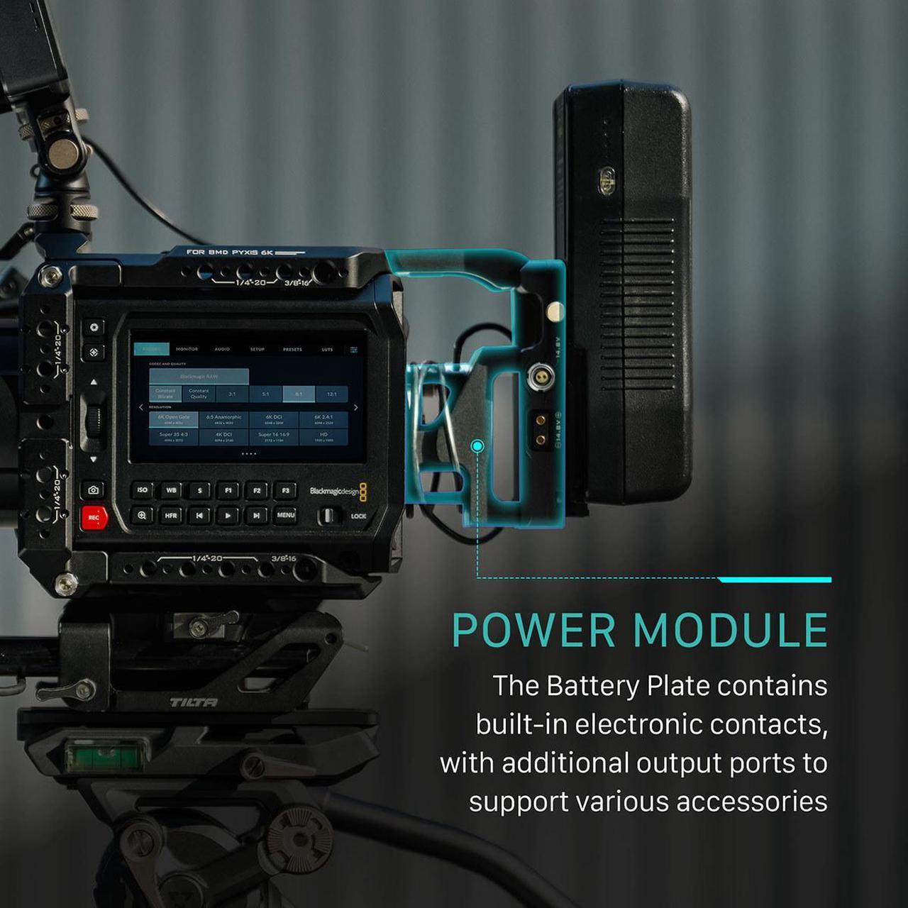 Alt view image 7 of 7 - Tilta Camera Cage Pro Kit for Blackmagic Design PYXIS 6K Cinema Camera, V-Mount