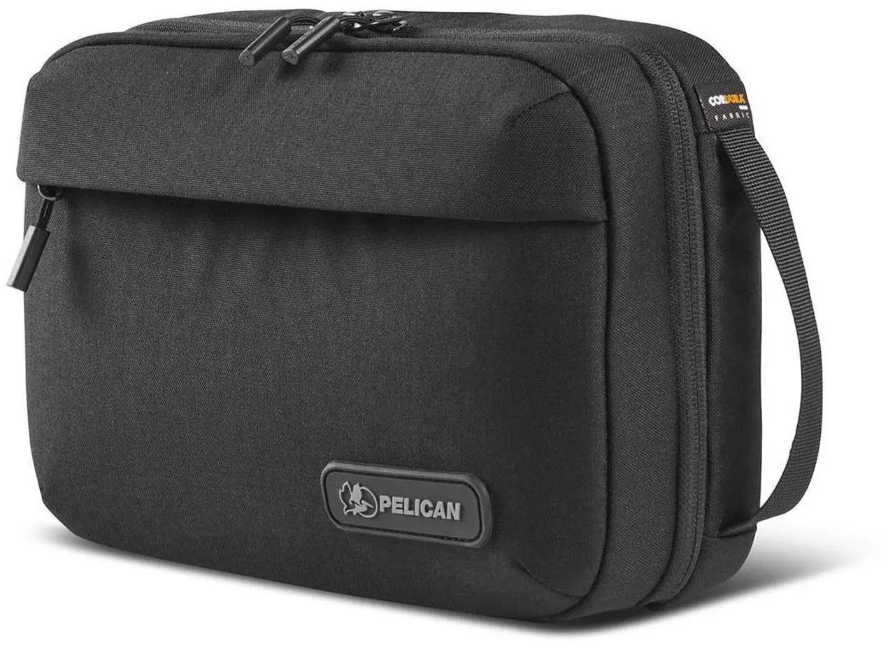 Alt view image 5 of 5 - Pelican Aegis HY22 22" Wheeled Carry-On Roller Hybrid Duffel Bag, Indigo Blue, Bundle with DK5 ModPak Toiletry Bag, Black