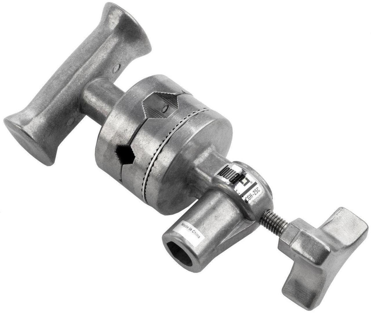 Alt view image 2 of 5 - Lowel 2.5" Grip Head for C-Stand, Chrome #CGH-25C