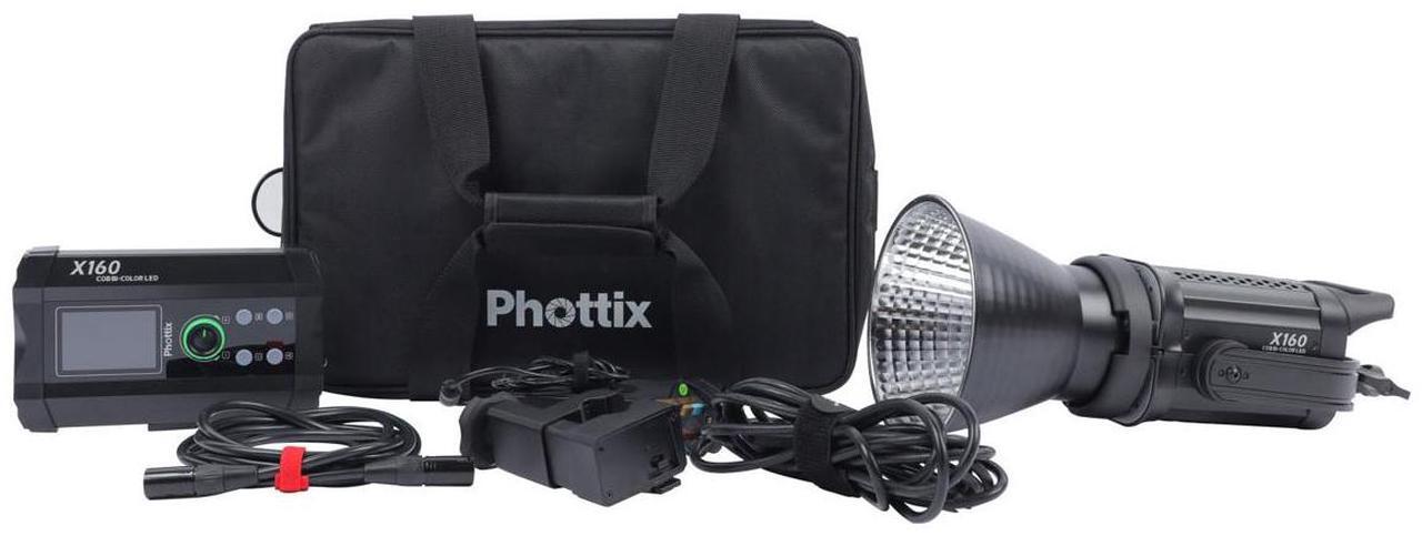Alt view image 7 of 7 - Phottix X160 COB Bi-Color LED Light #PH81453