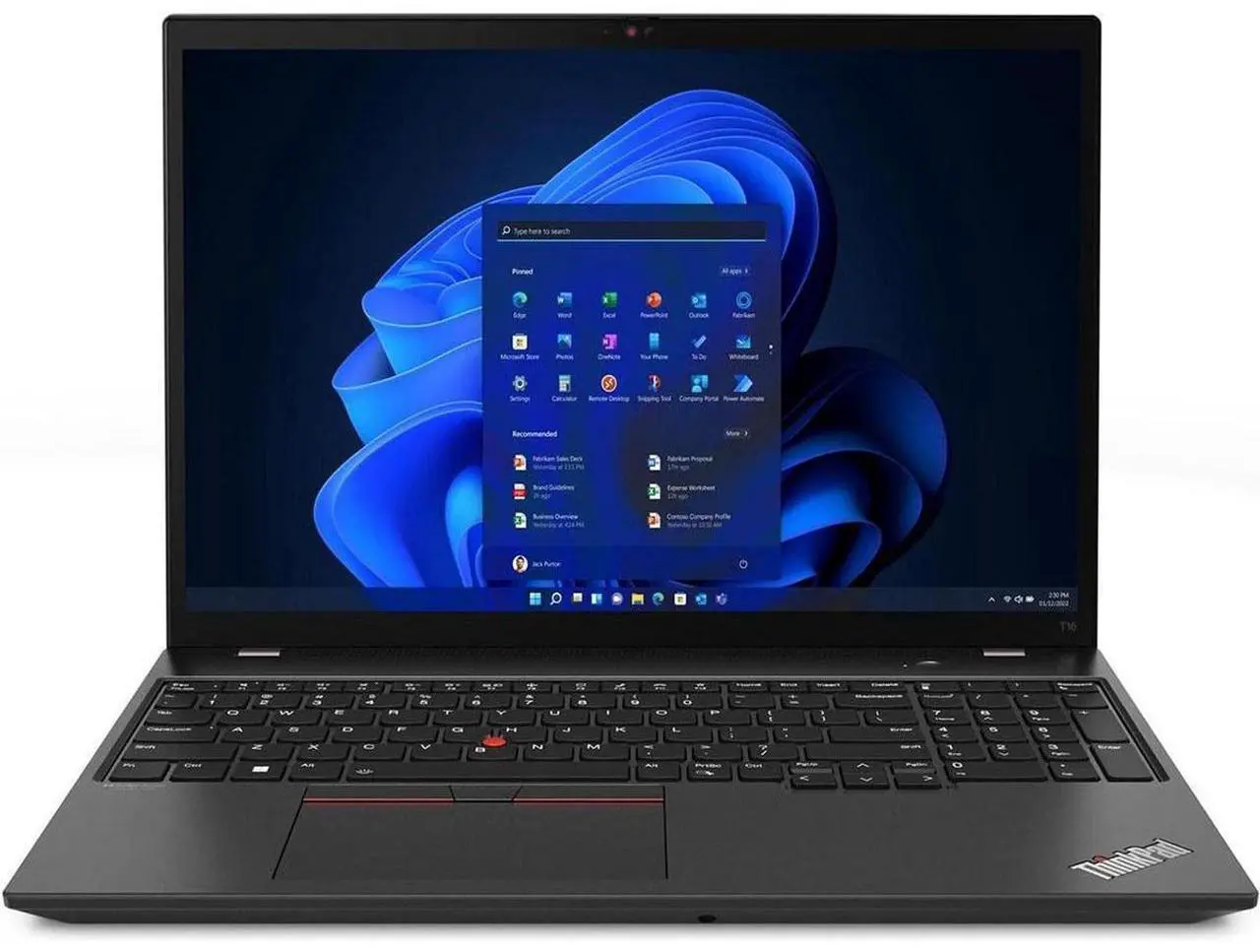 Alt view image 8 of 12 - Lenovo ThinkPad T16 Gen 3 16" Core Ultra 5 125U 3.6GHz 16GB 512GB SSD WIN11P, Black