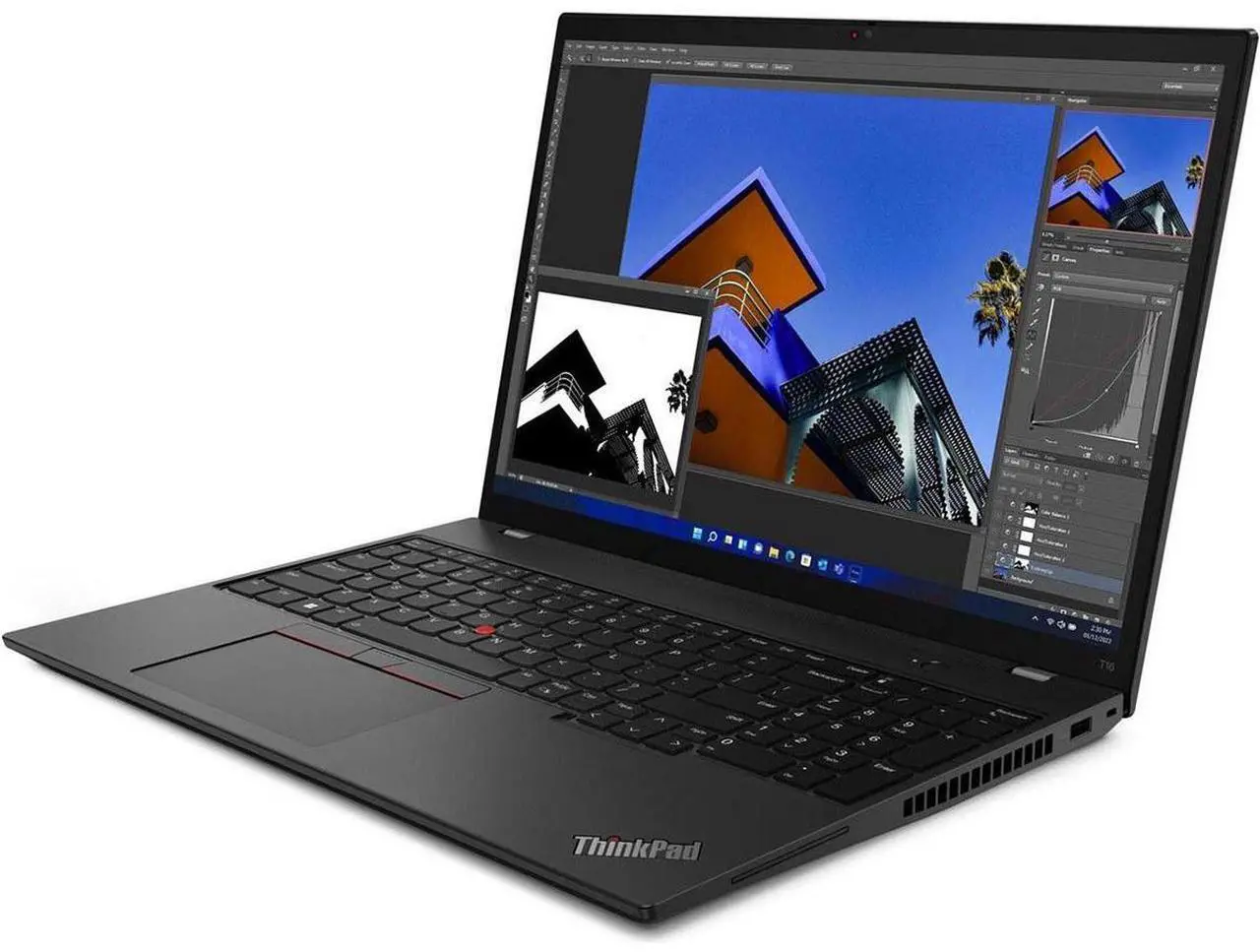 Alt view image 10 of 12 - Lenovo ThinkPad T16 Gen 3 16" Core Ultra 5 125U 3.6GHz 16GB 512GB SSD WIN11P, Black