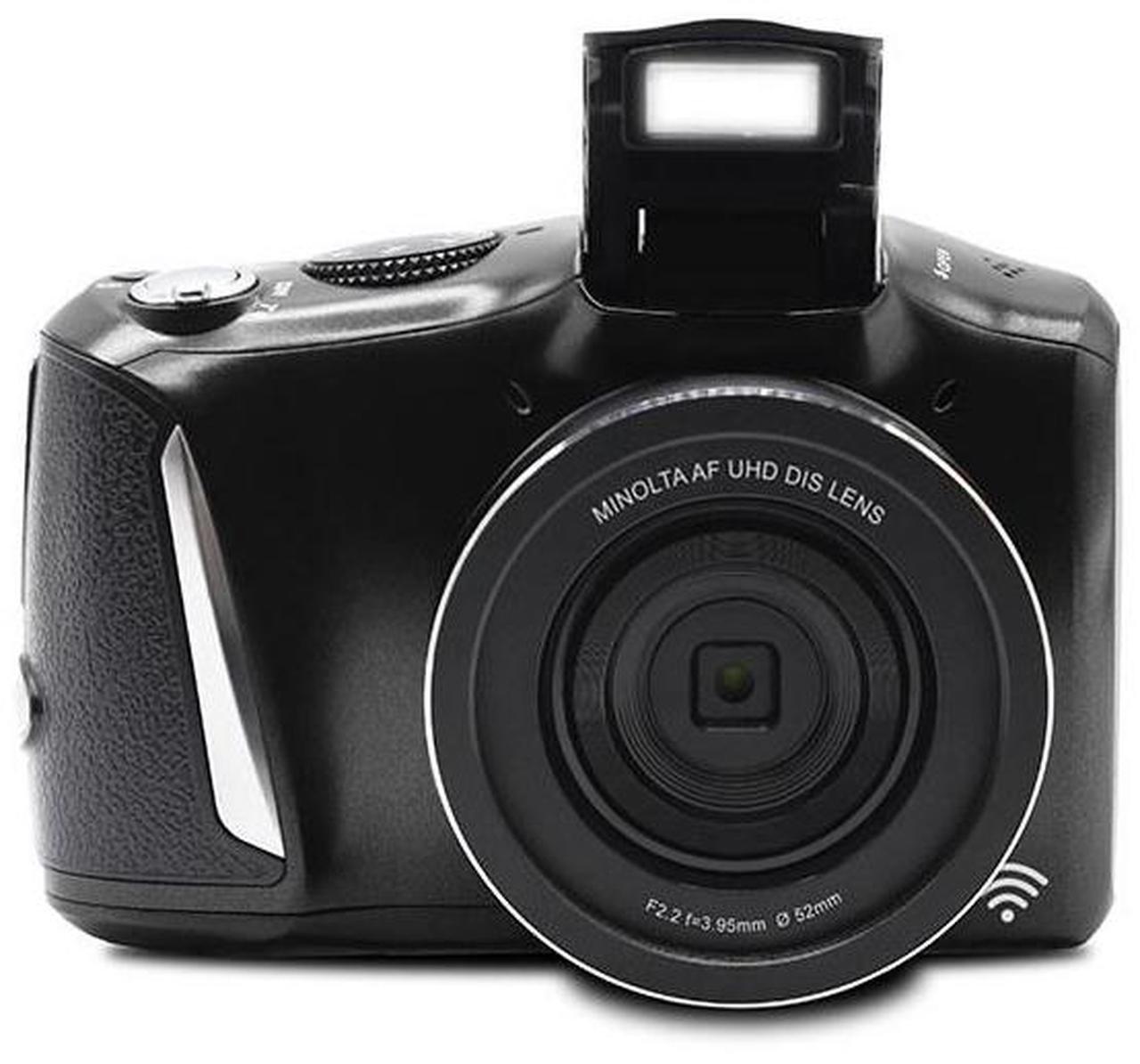 Alt view image 4 of 7 - Minolta Minolta MND55 64 MP AF 4K Ultra HD Digital Camera with WiFi, Black