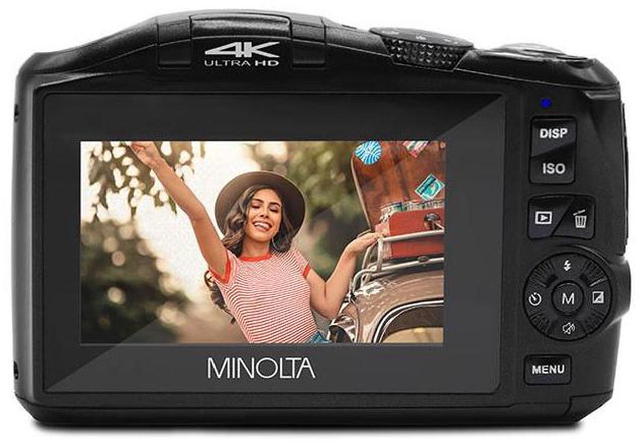 Alt view image 5 of 7 - Minolta Minolta MND55 64 MP AF 4K Ultra HD Digital Camera with WiFi, Black