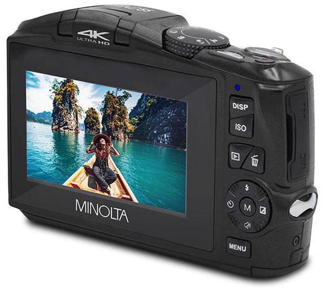 Alt view image 6 of 7 - Minolta Minolta MND55 64 MP AF 4K Ultra HD Digital Camera with WiFi, Black