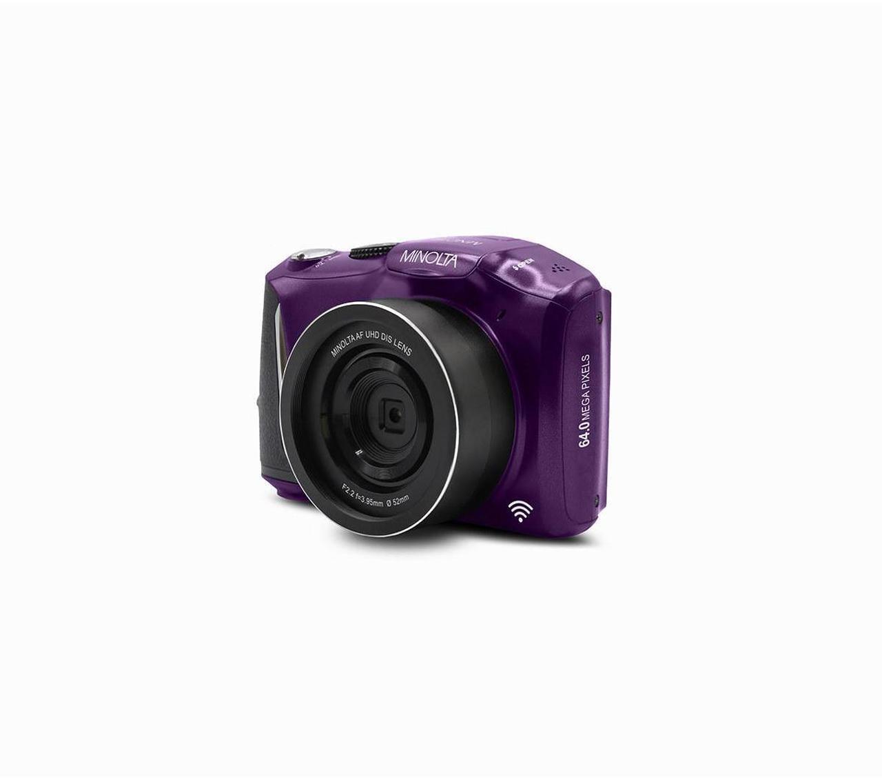 Main image of Minolta Minolta MND55 64 MP AF 4K Ultra HD Digital Camera with WiFi, Purple