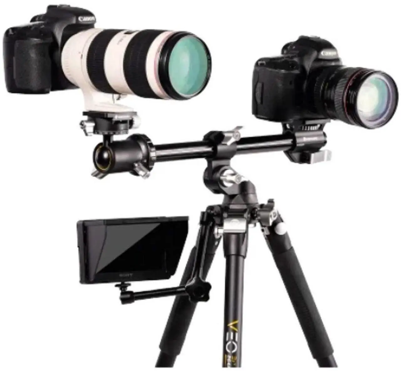 Alt view image 3 of 5 - Vanguard VEO 3T+ 264AB 4-Section Aluminum Travel Tripod with Ball Head, Black