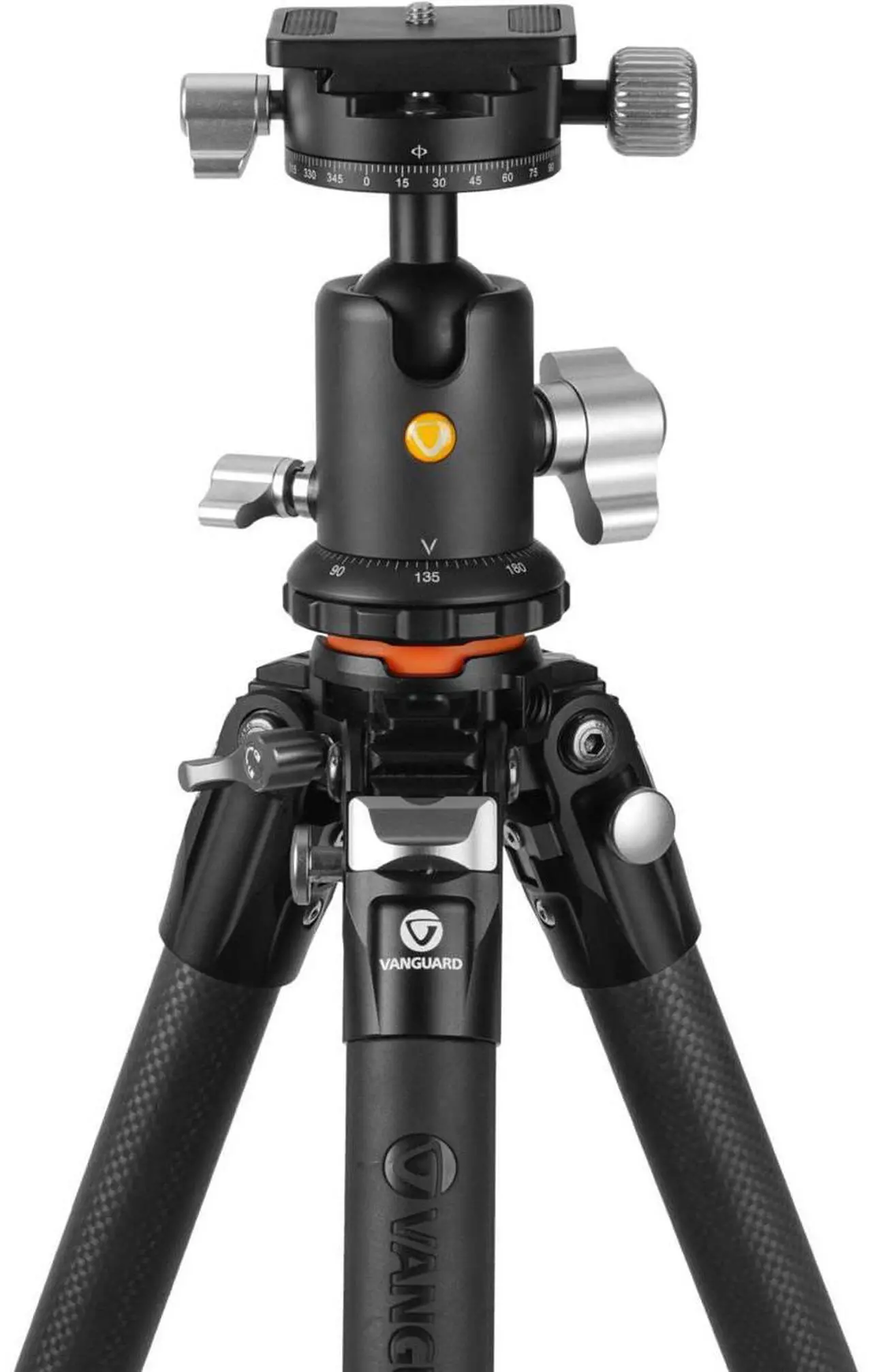 Alt view image 2 of 7 - Vanguard Vanguard Carbon Fiber Tripod with VEO BH-160S Ball Head #VEO5264CB160S