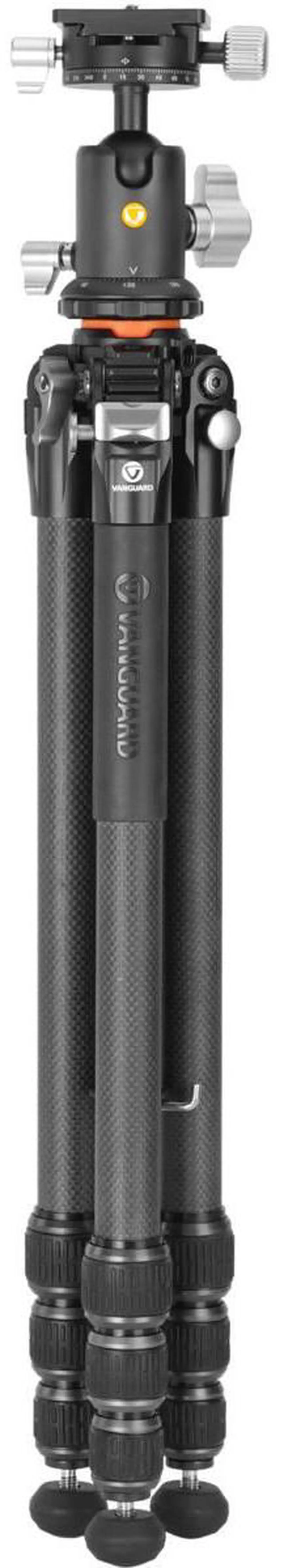 Alt view image 3 of 7 - Vanguard Vanguard Carbon Fiber Tripod with VEO BH-160S Ball Head #VEO5264CB160S