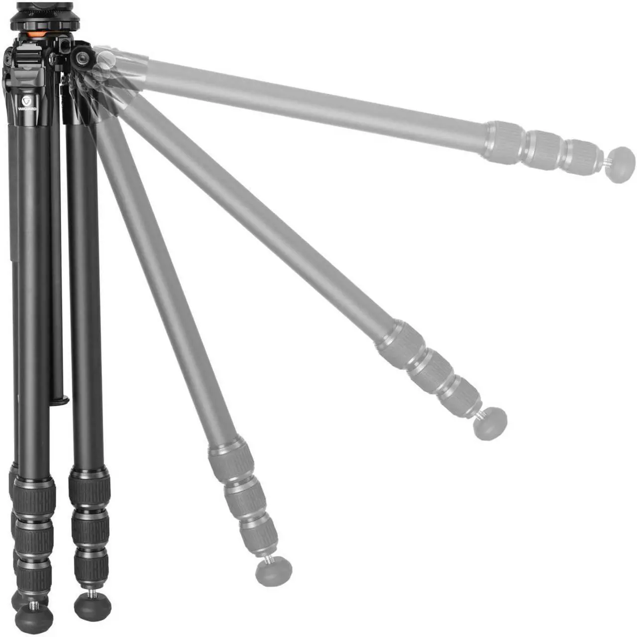 Alt view image 4 of 7 - Vanguard Vanguard Aluminum Tripod with VEO BH-160S Ball Head #VEO 5 264AB160S