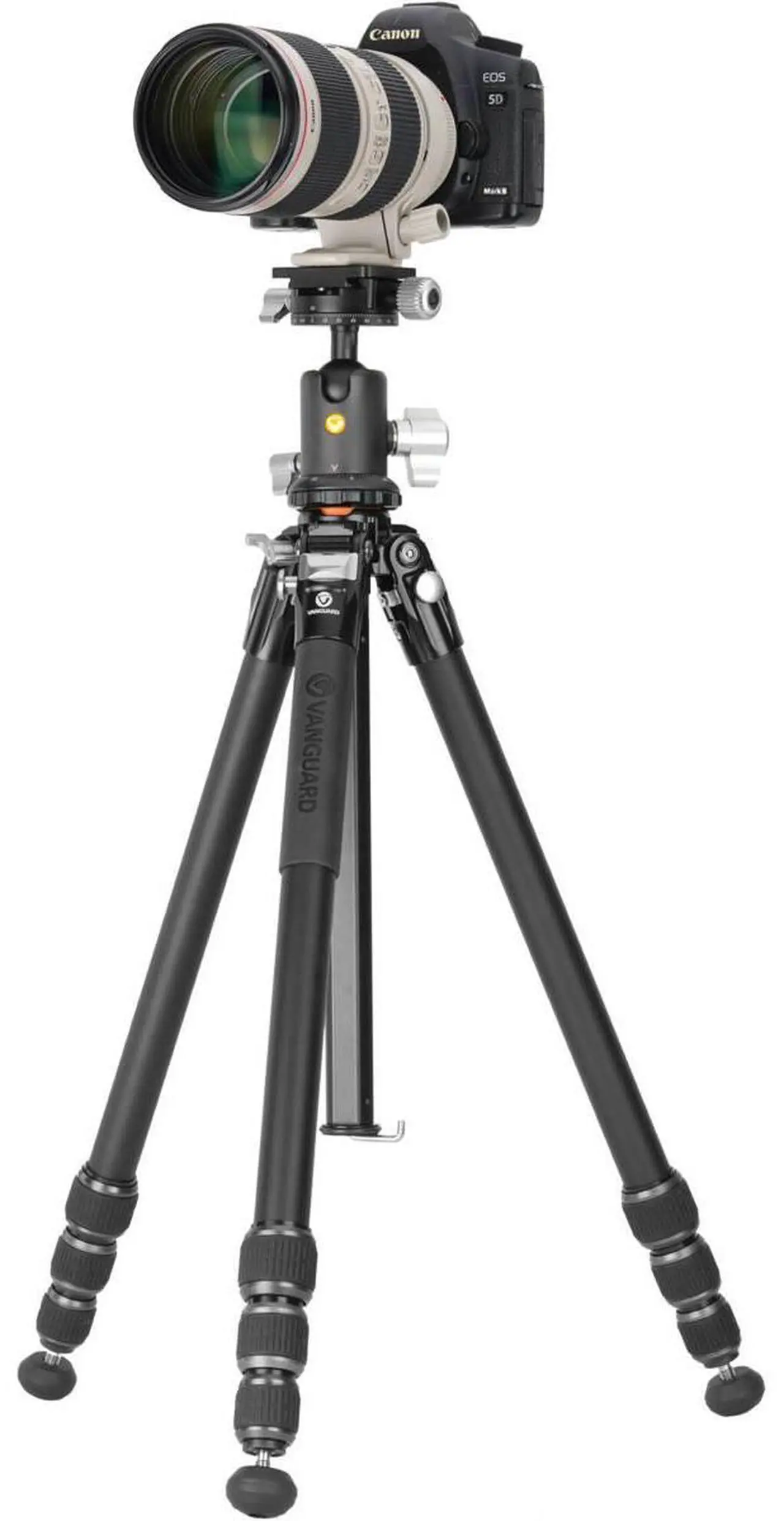 Alt view image 6 of 7 - Vanguard Vanguard Aluminum Tripod with VEO BH-160S Ball Head #VEO 5 264AB160S